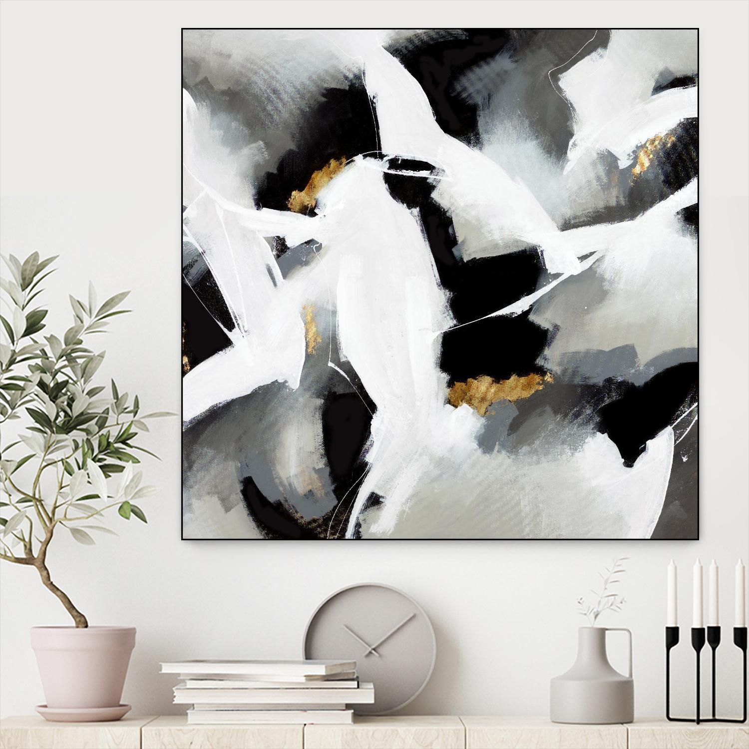 Driven to Dig In by Daleno Art on GIANT ART - gold abstract abstrait