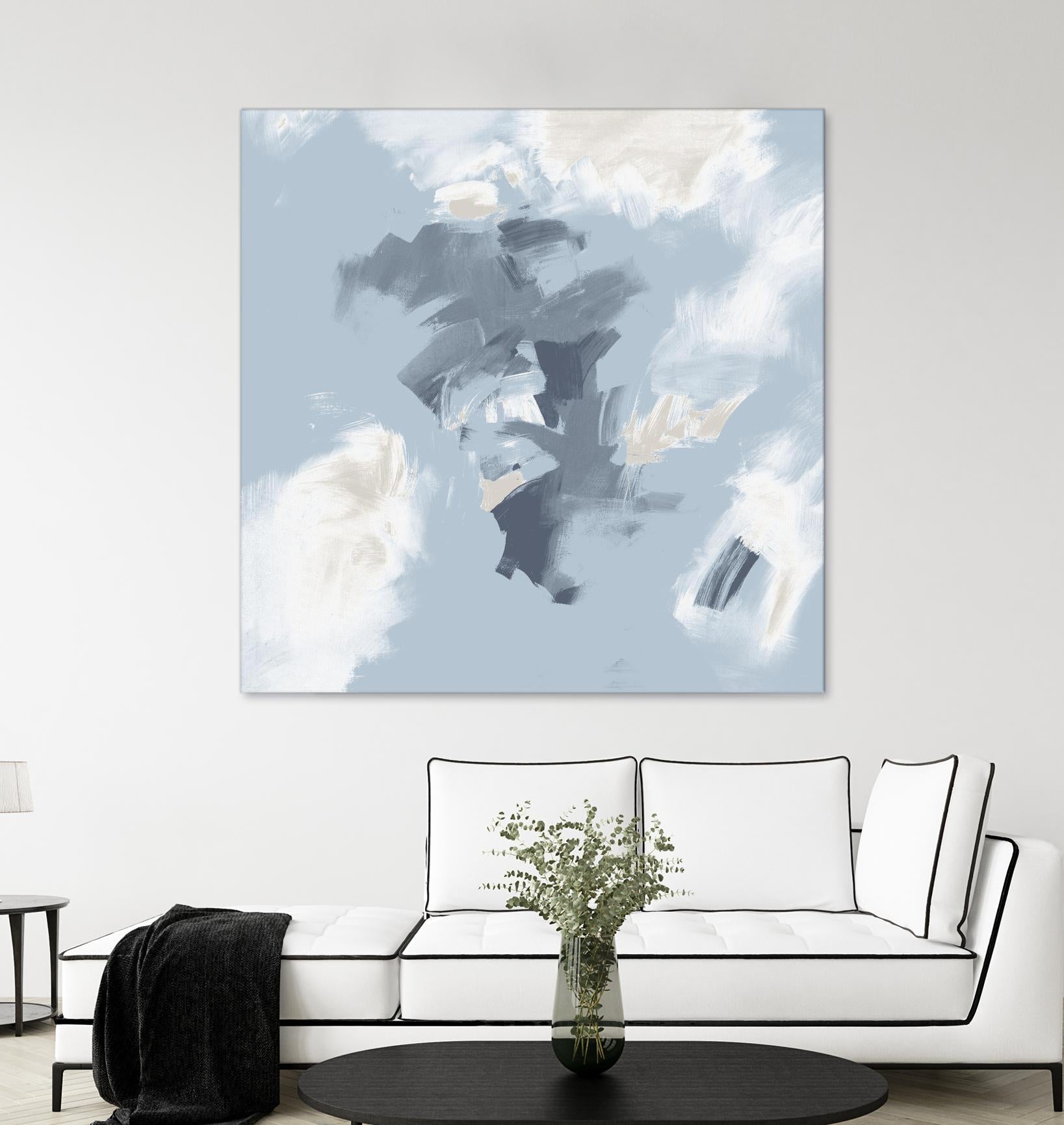 Peaches and Cream II by Daleno Art on GIANT ART - beige abstract