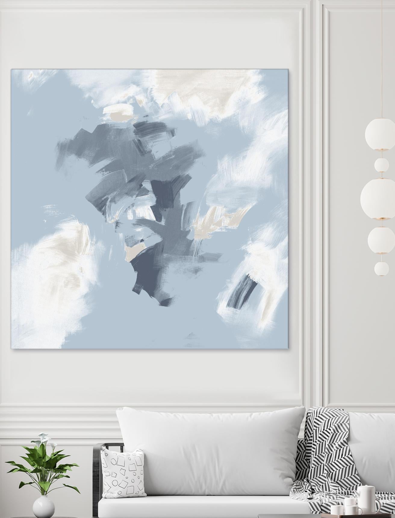 Peaches and Cream II by Daleno Art on GIANT ART - beige abstract