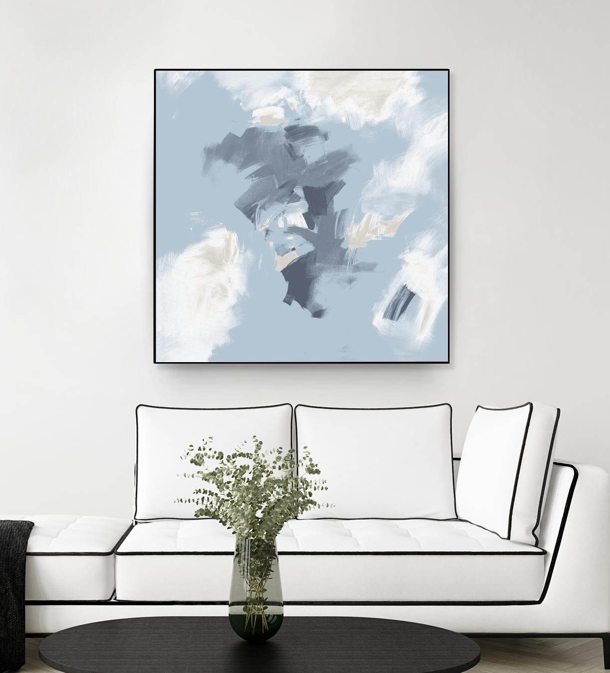 Peaches and Cream II by Daleno Art on GIANT ART - beige abstract