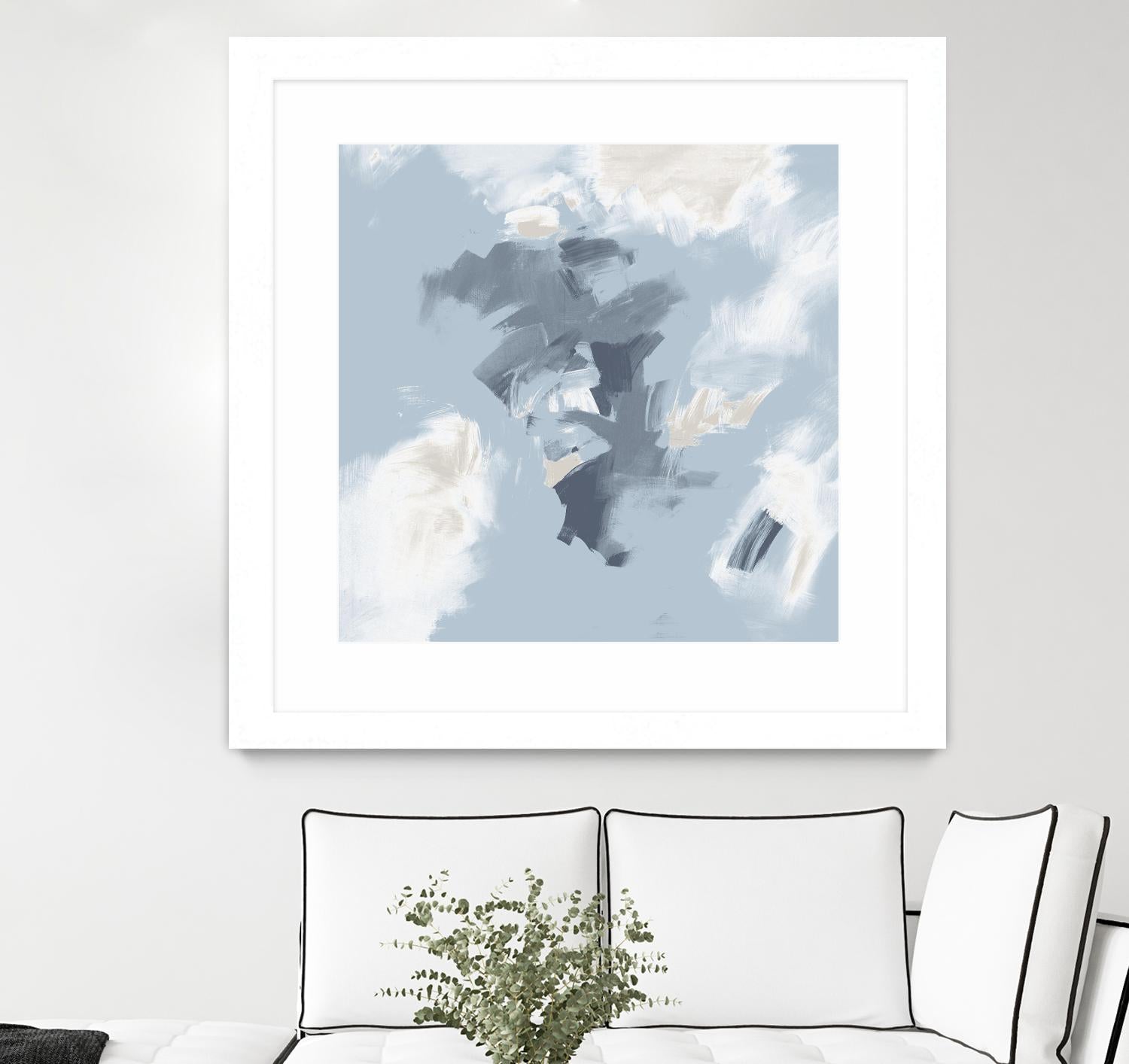 Peaches and Cream II by Daleno Art on GIANT ART - beige abstract