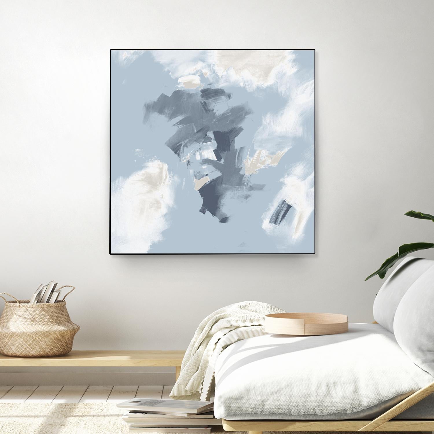 Peaches and Cream II by Daleno Art on GIANT ART - beige abstract