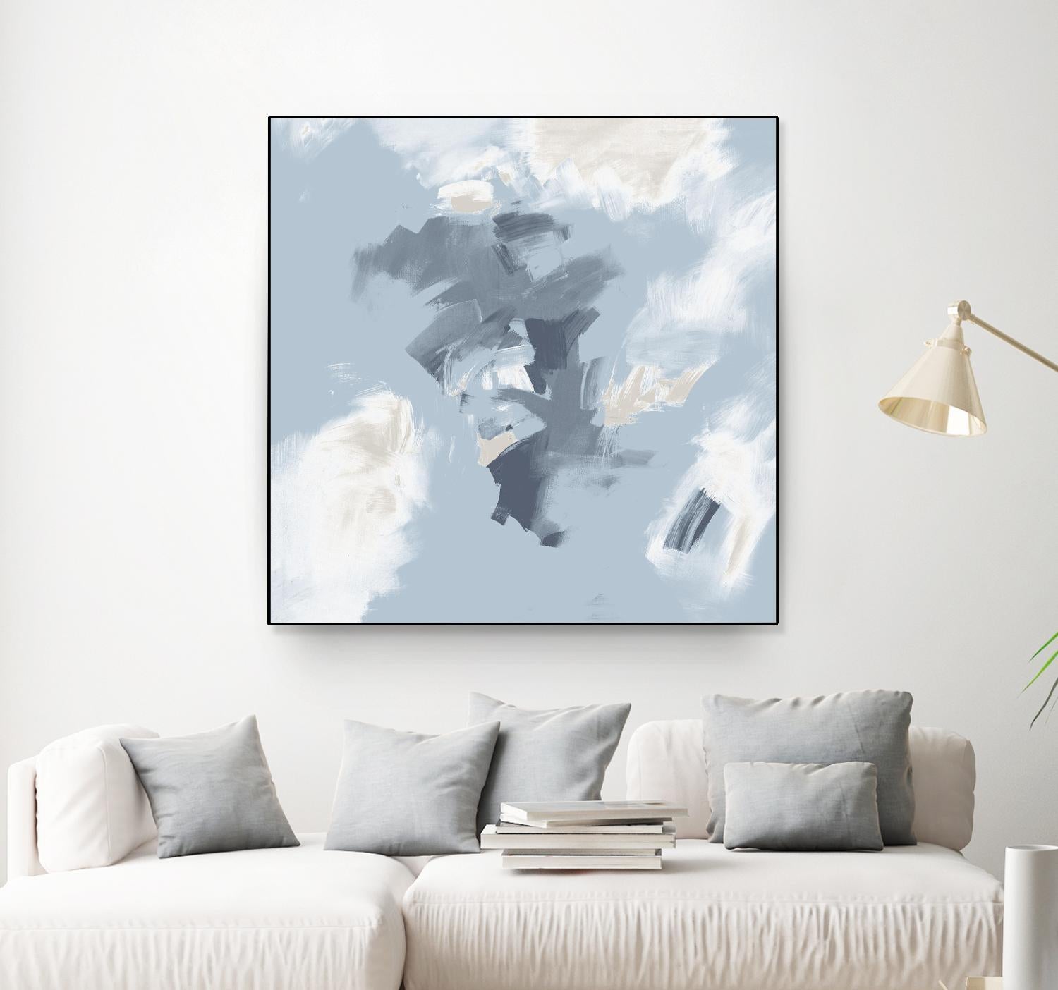 Peaches and Cream II by Daleno Art on GIANT ART - beige abstract