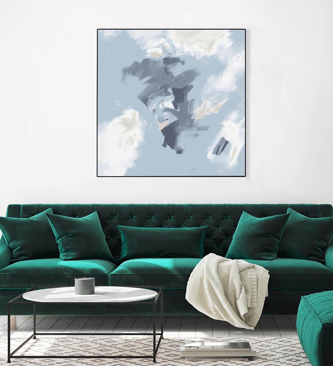 Peaches and Cream II by Daleno Art on GIANT ART - beige abstract