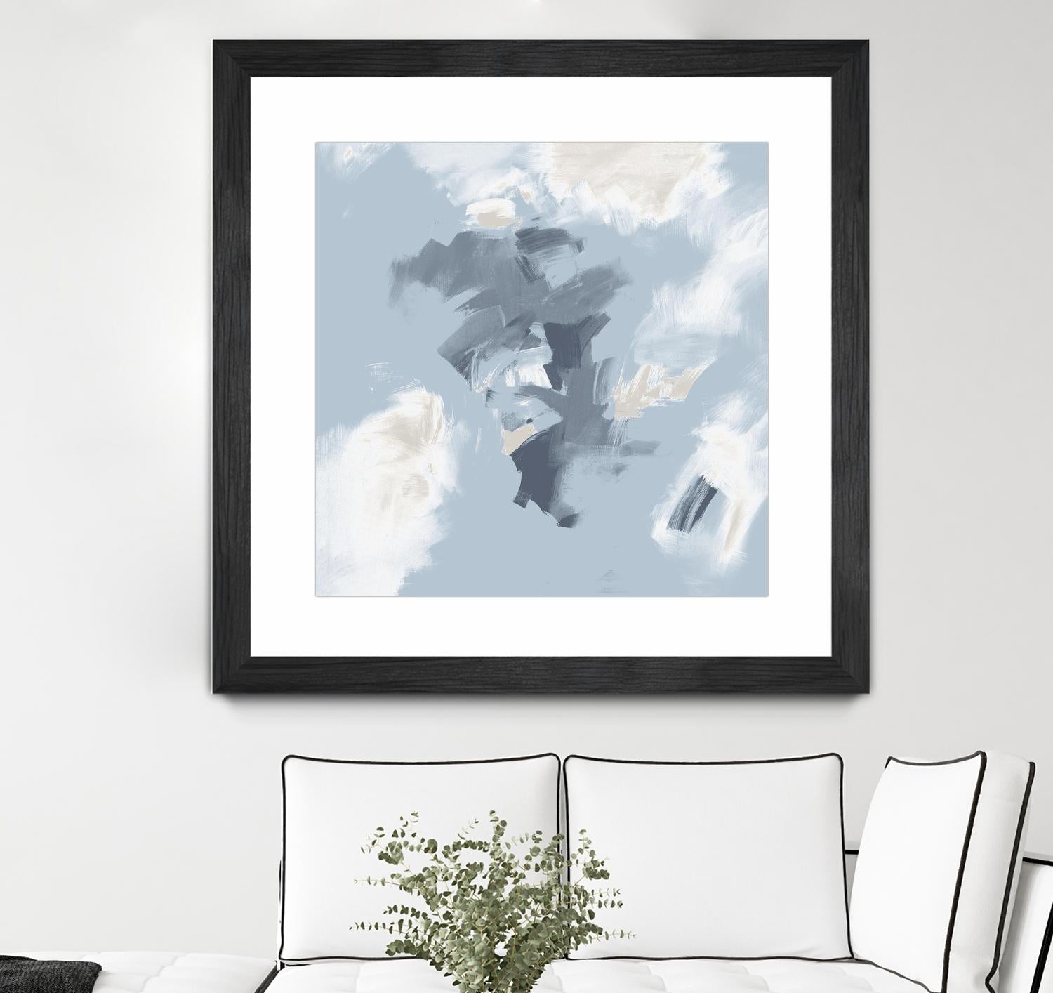 Peaches and Cream II by Daleno Art on GIANT ART - beige abstract