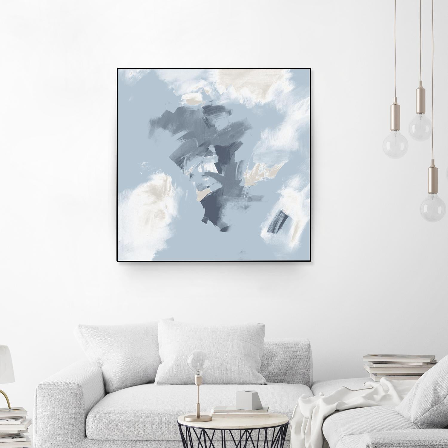 Peaches and Cream II by Daleno Art on GIANT ART - beige abstract