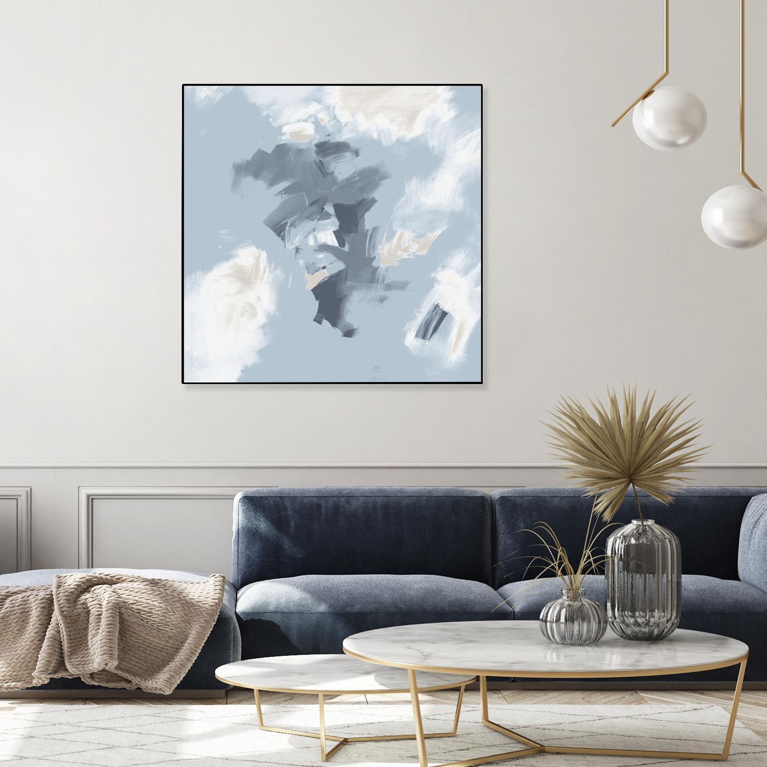 Peaches and Cream II by Daleno Art on GIANT ART - beige abstract