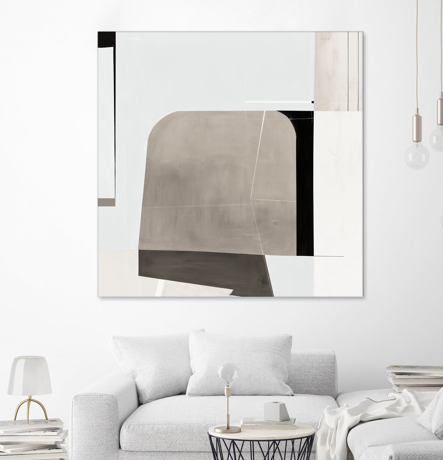 Rugby II by Daleno Art on GIANT ART - beige abstract