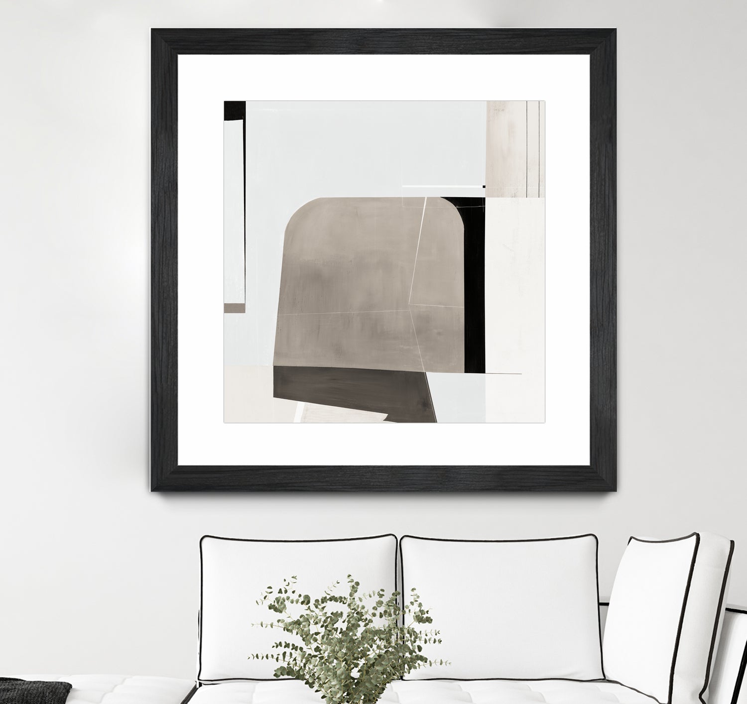 Rugby II by Daleno Art on GIANT ART - beige abstract