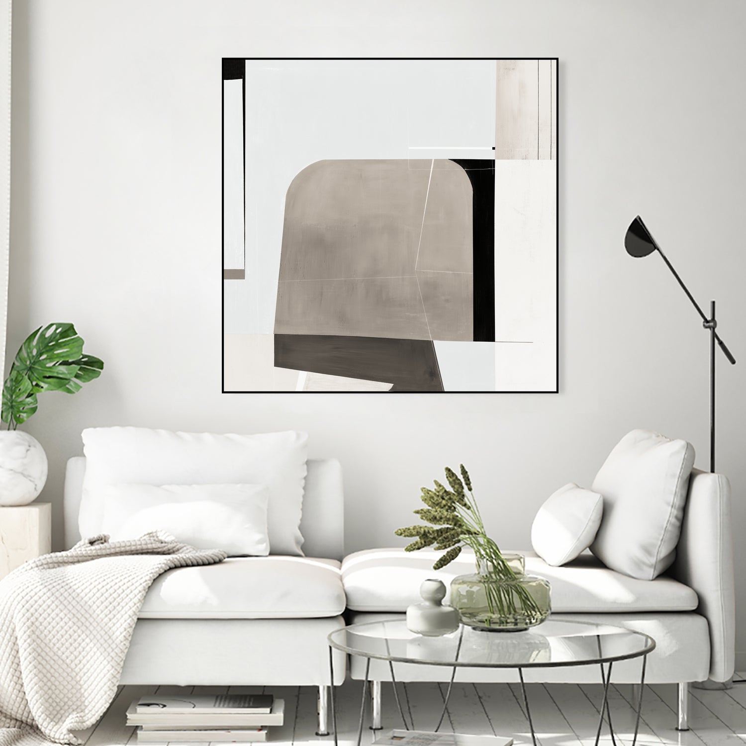 Rugby II by Daleno Art on GIANT ART - beige abstract