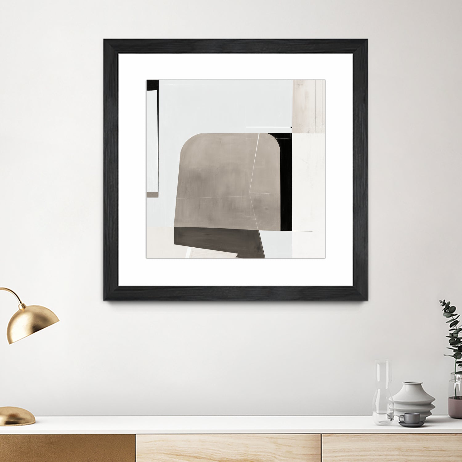 Rugby II by Daleno Art on GIANT ART - beige abstract