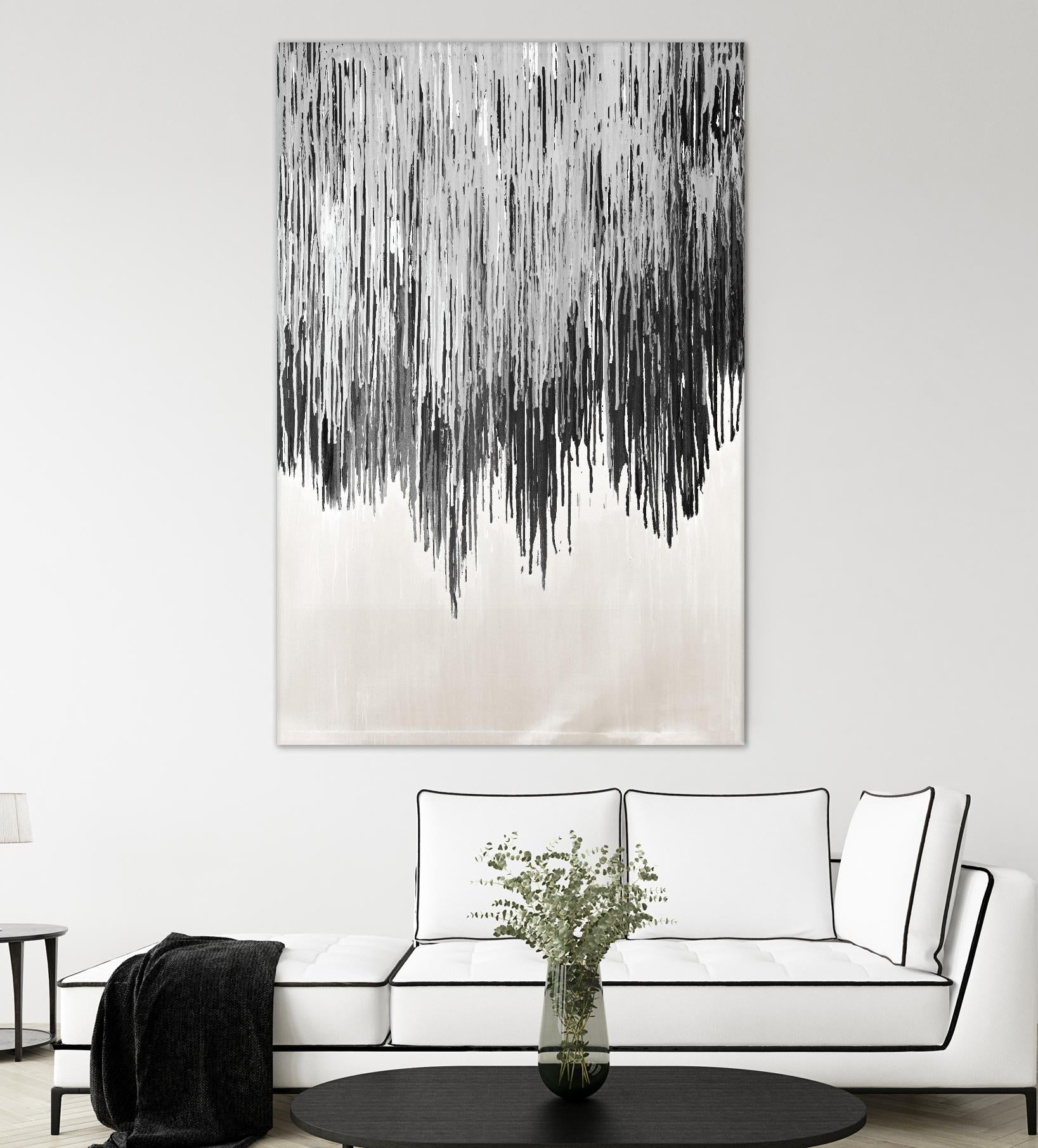 Stained Shower II by Daleno Art on GIANT ART - white abstract abstrait