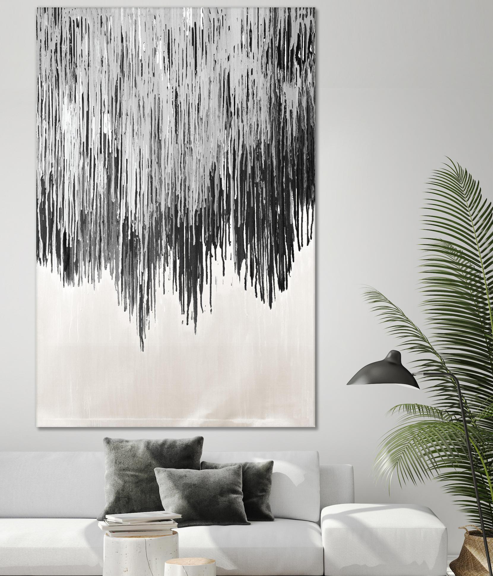 Stained Shower II by Daleno Art on GIANT ART - white abstract abstrait