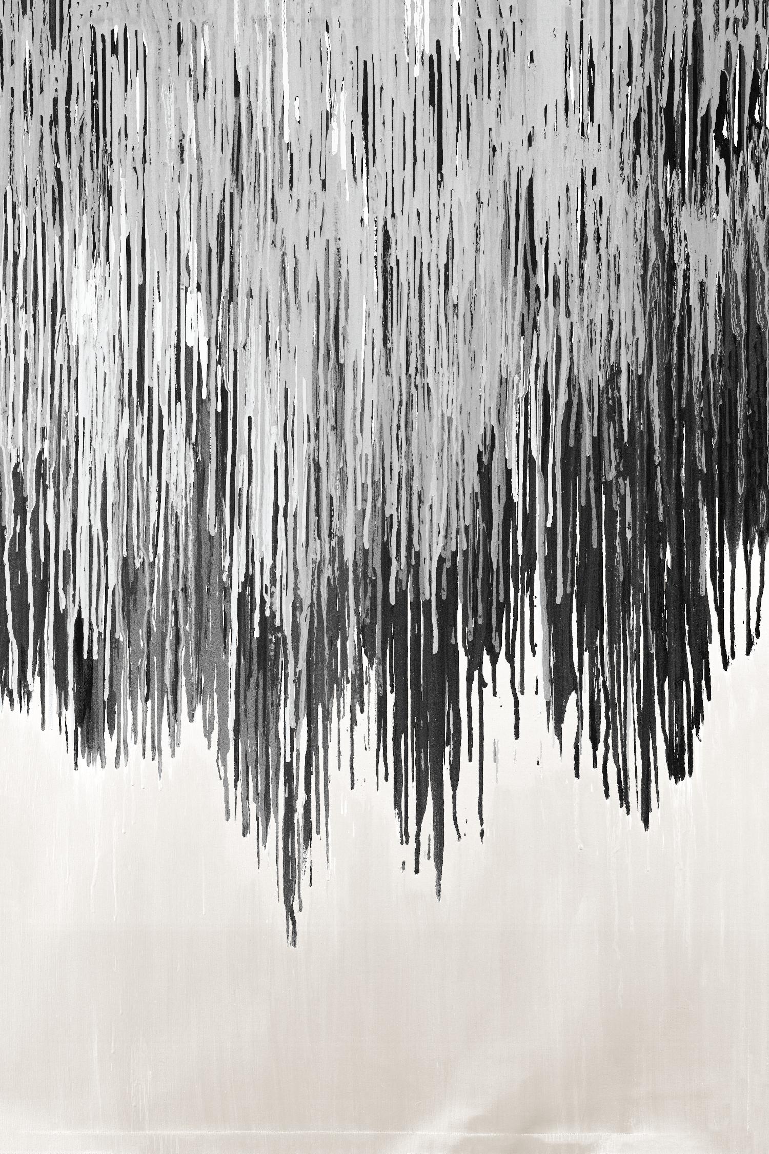 Stained Shower II by Daleno Art on GIANT ART - white abstract abstrait