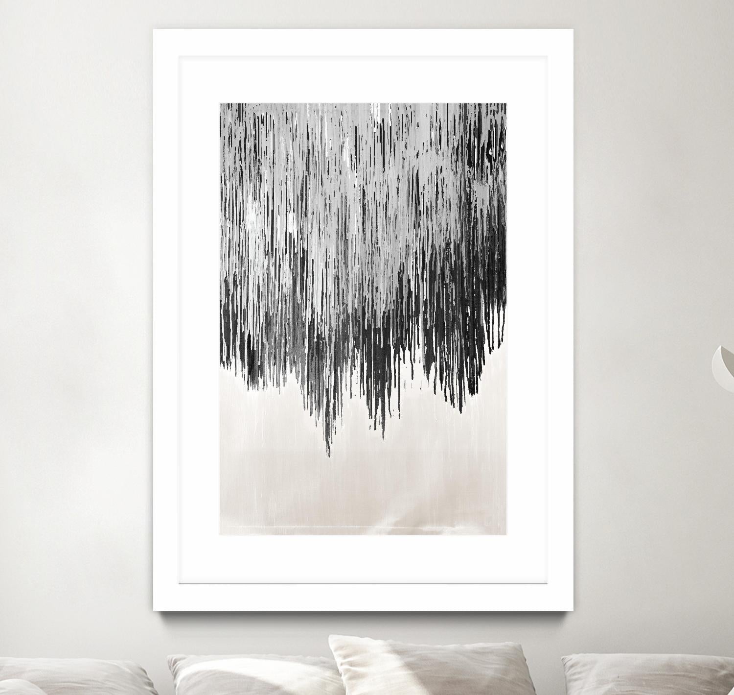 Stained Shower II by Daleno Art on GIANT ART - white abstract abstrait