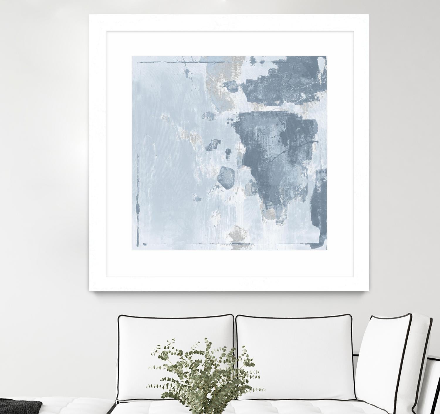 Texas Stamp II by Daleno Art on GIANT ART - blue abstract abstrait