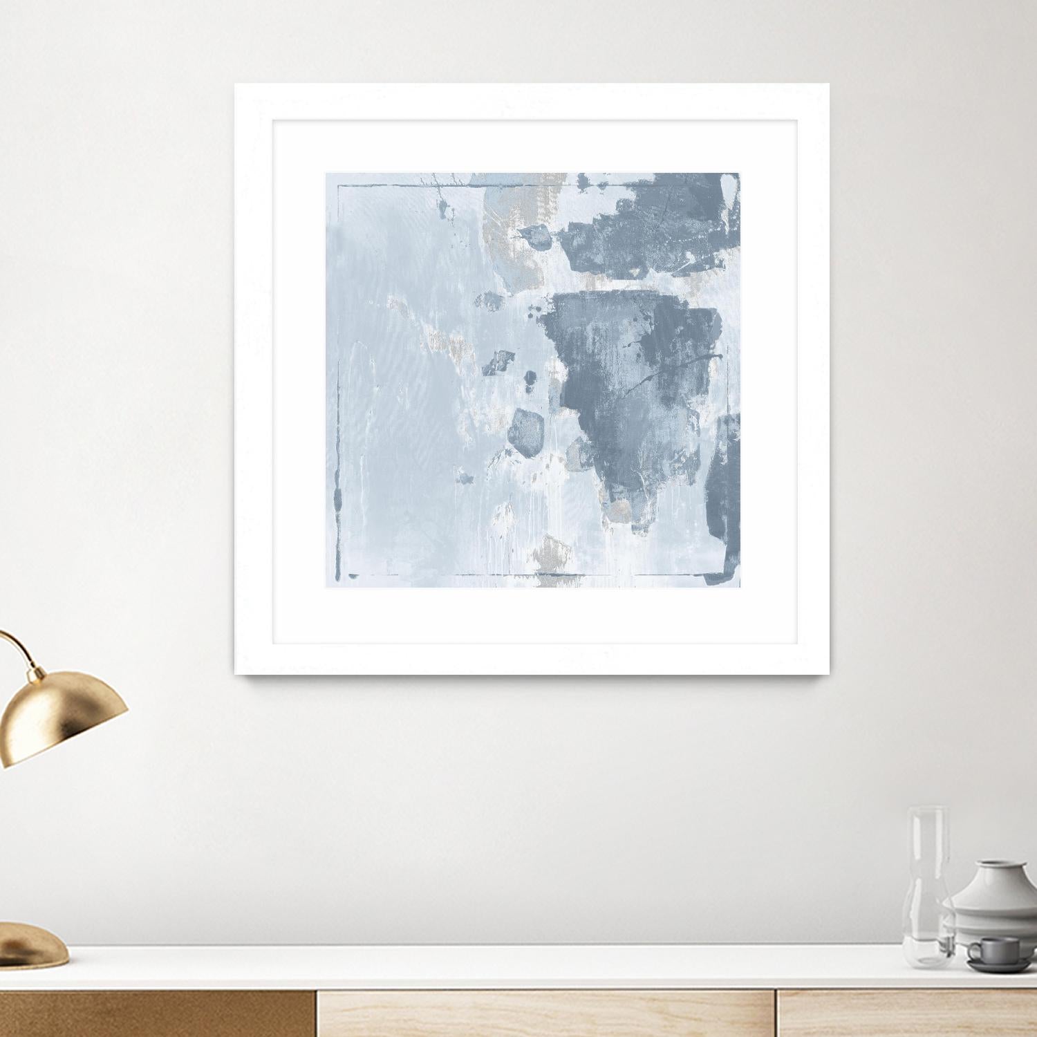 Texas Stamp II by Daleno Art on GIANT ART - blue abstract abstrait