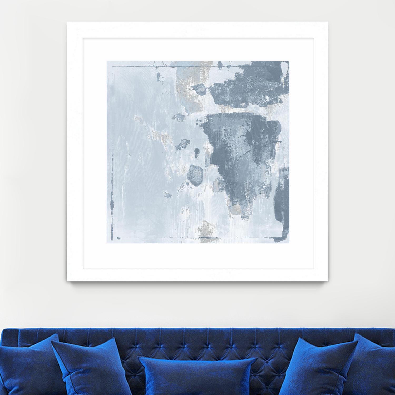 Texas Stamp II by Daleno Art on GIANT ART - blue abstract abstrait