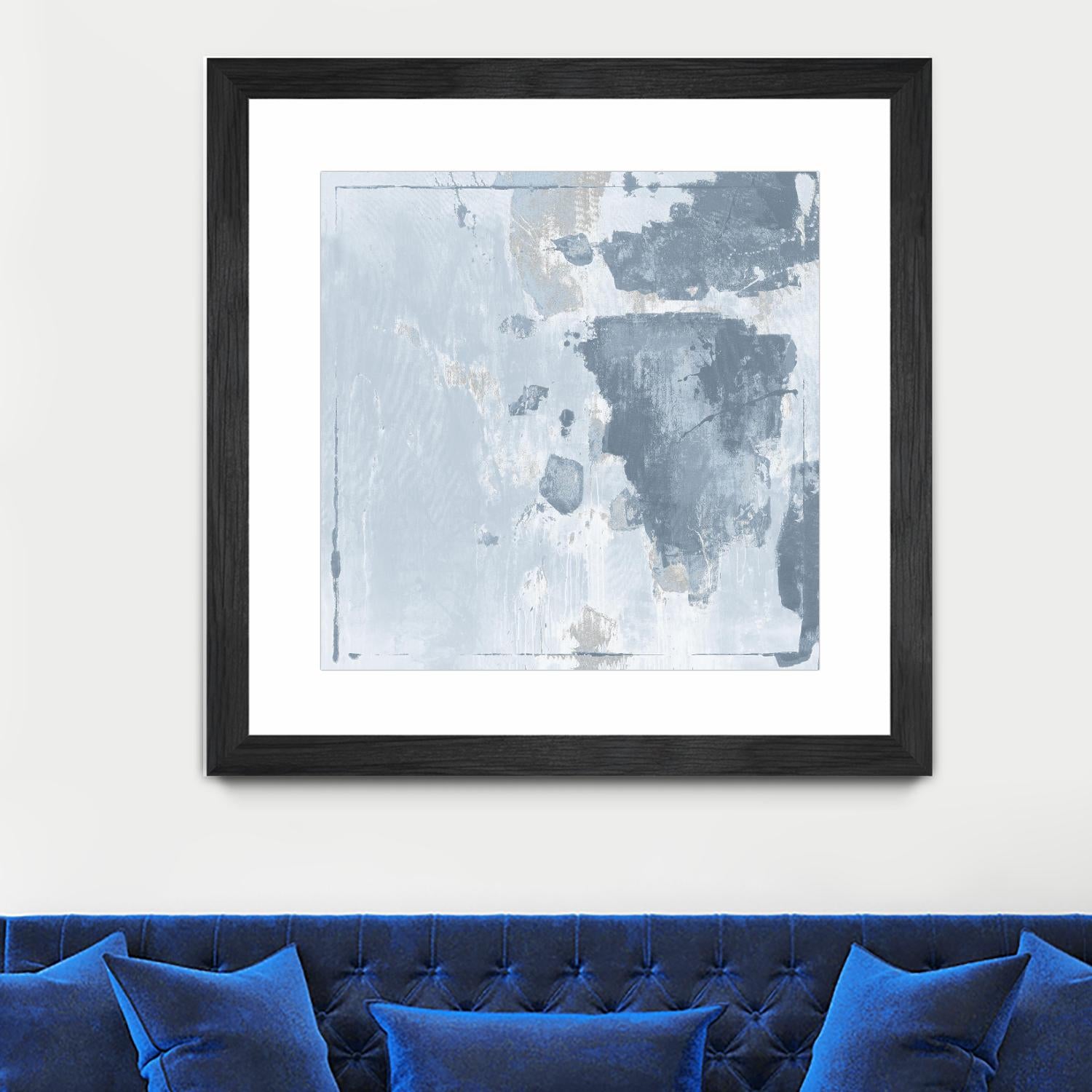 Texas Stamp II by Daleno Art on GIANT ART - blue abstract abstrait