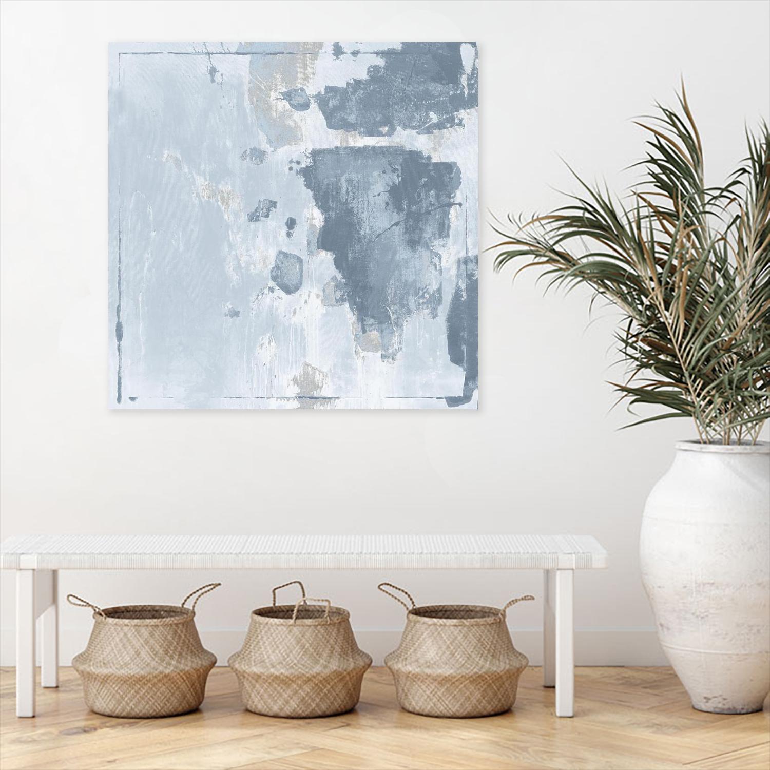 Texas Stamp II by Daleno Art on GIANT ART - blue abstract abstrait