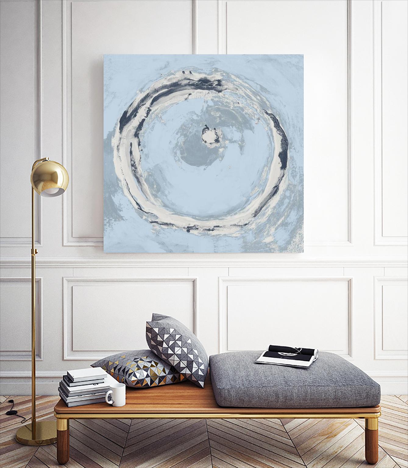 The Calm Before II by Daleno Art on GIANT ART - blue shapes abstrait