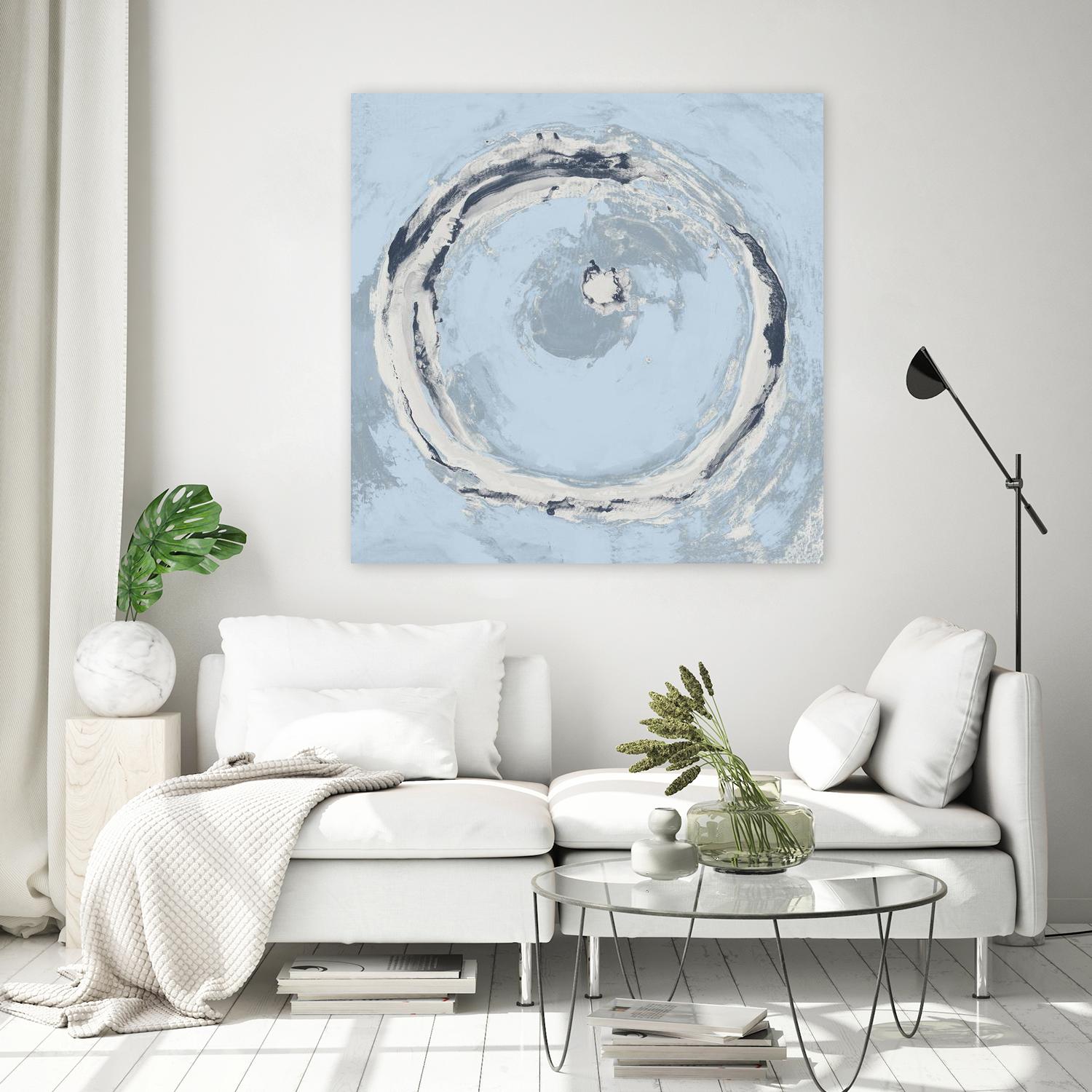 The Calm Before II by Daleno Art on GIANT ART - blue shapes abstrait