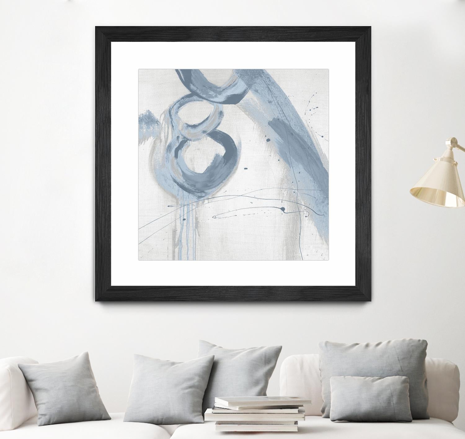 Twice Over VII by Daleno Art on GIANT ART - blue abstract abstrait