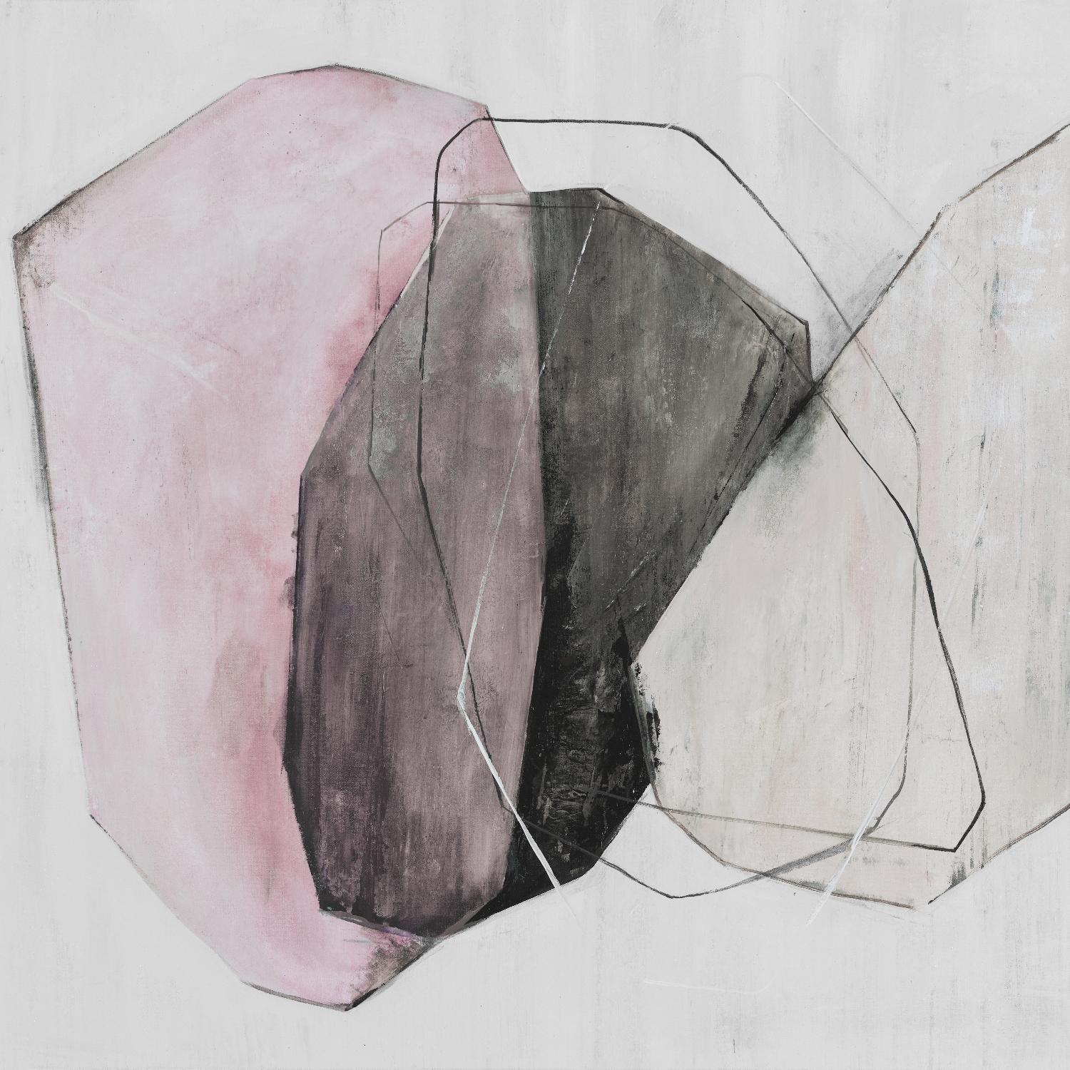 Tickled With Pink by Daleno Art on GIANT ART - pink shapes abstrait