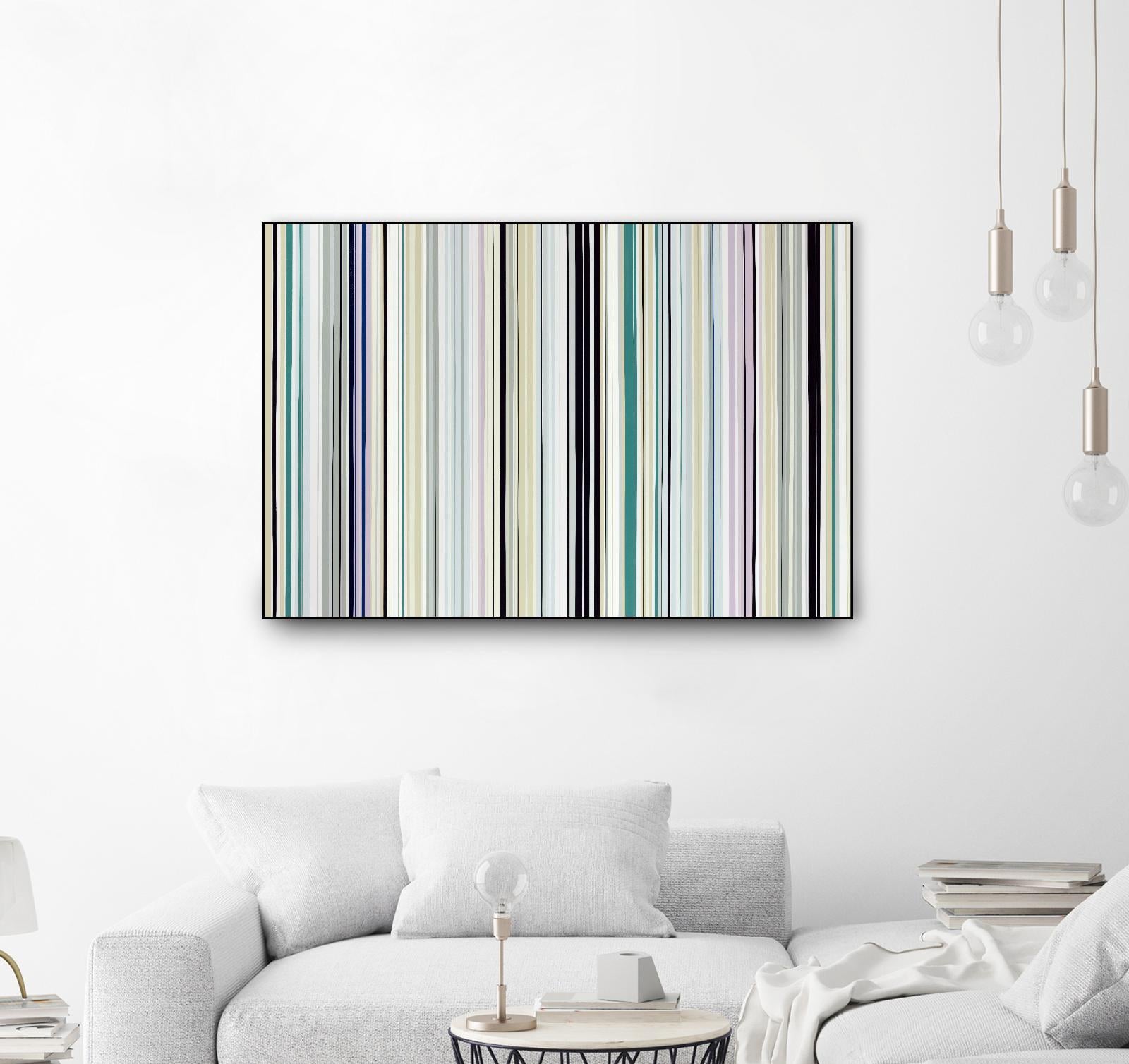 Never Going Straight by Daleno Art on GIANT ART - pink linear stripes