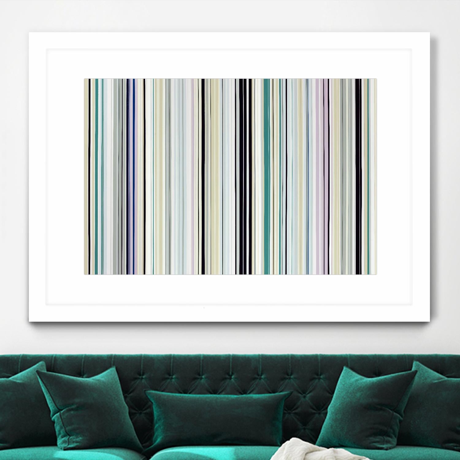 Never Going Straight by Daleno Art on GIANT ART - pink linear stripes