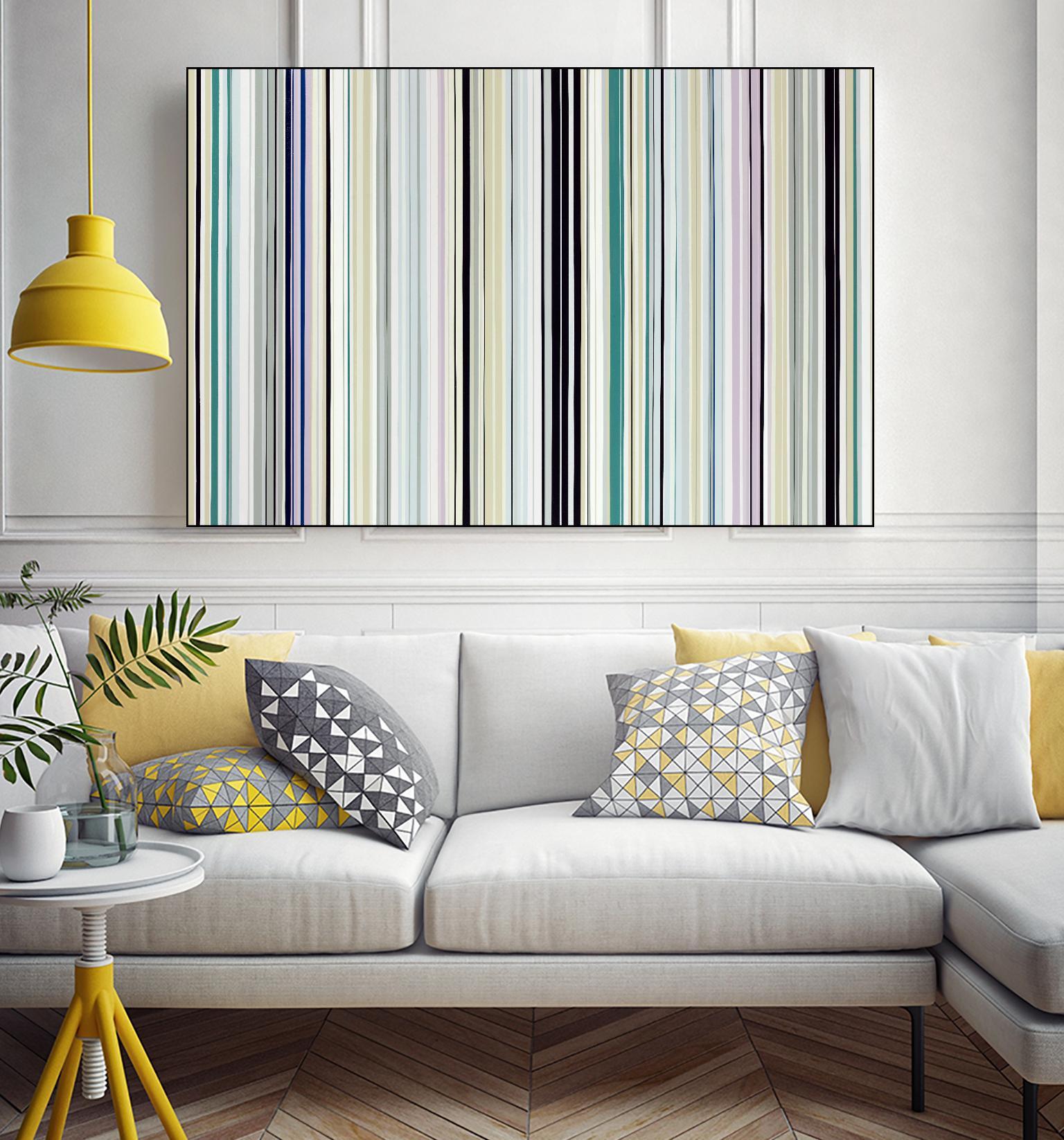 Never Going Straight by Daleno Art on GIANT ART - pink linear stripes