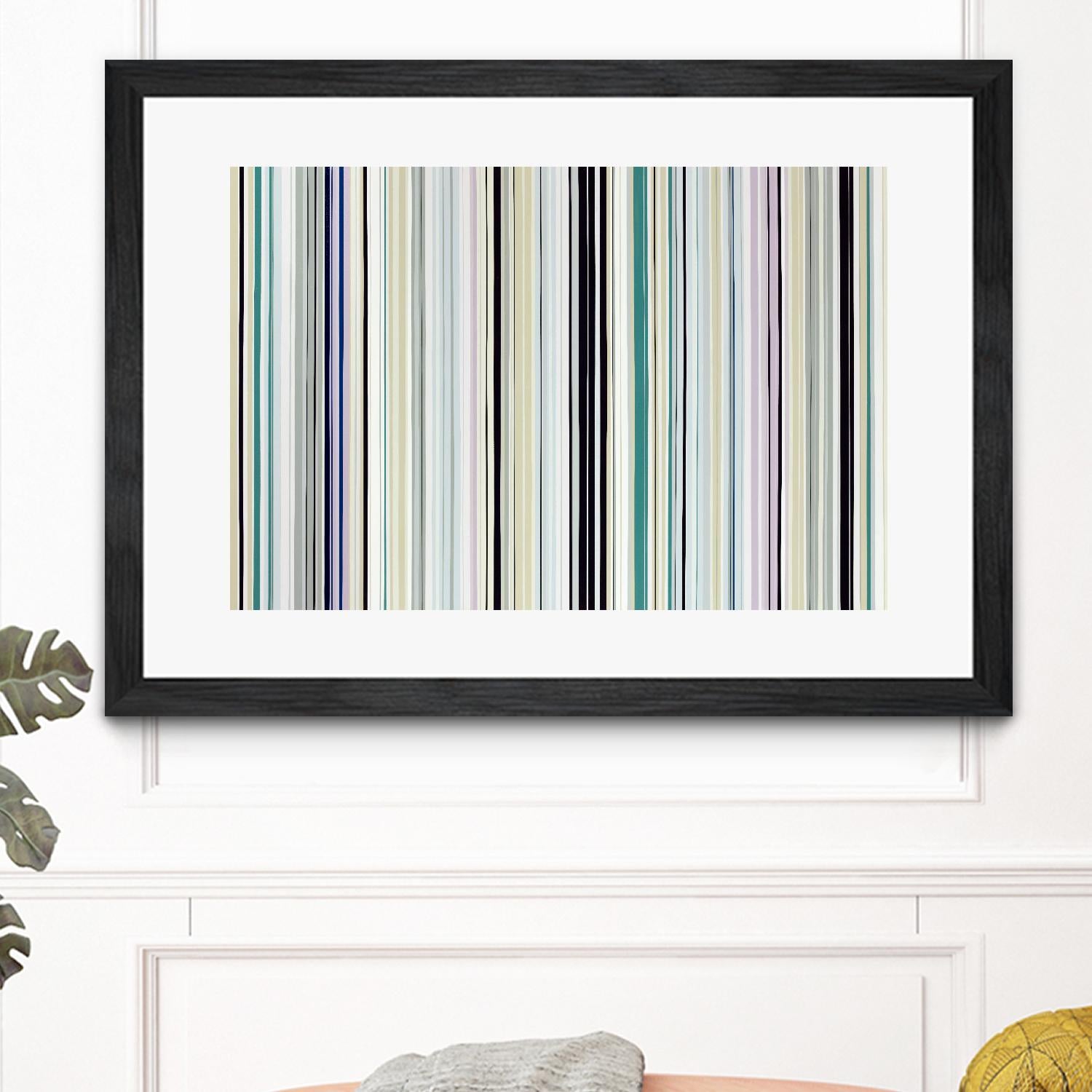 Never Going Straight by Daleno Art on GIANT ART - pink linear stripes