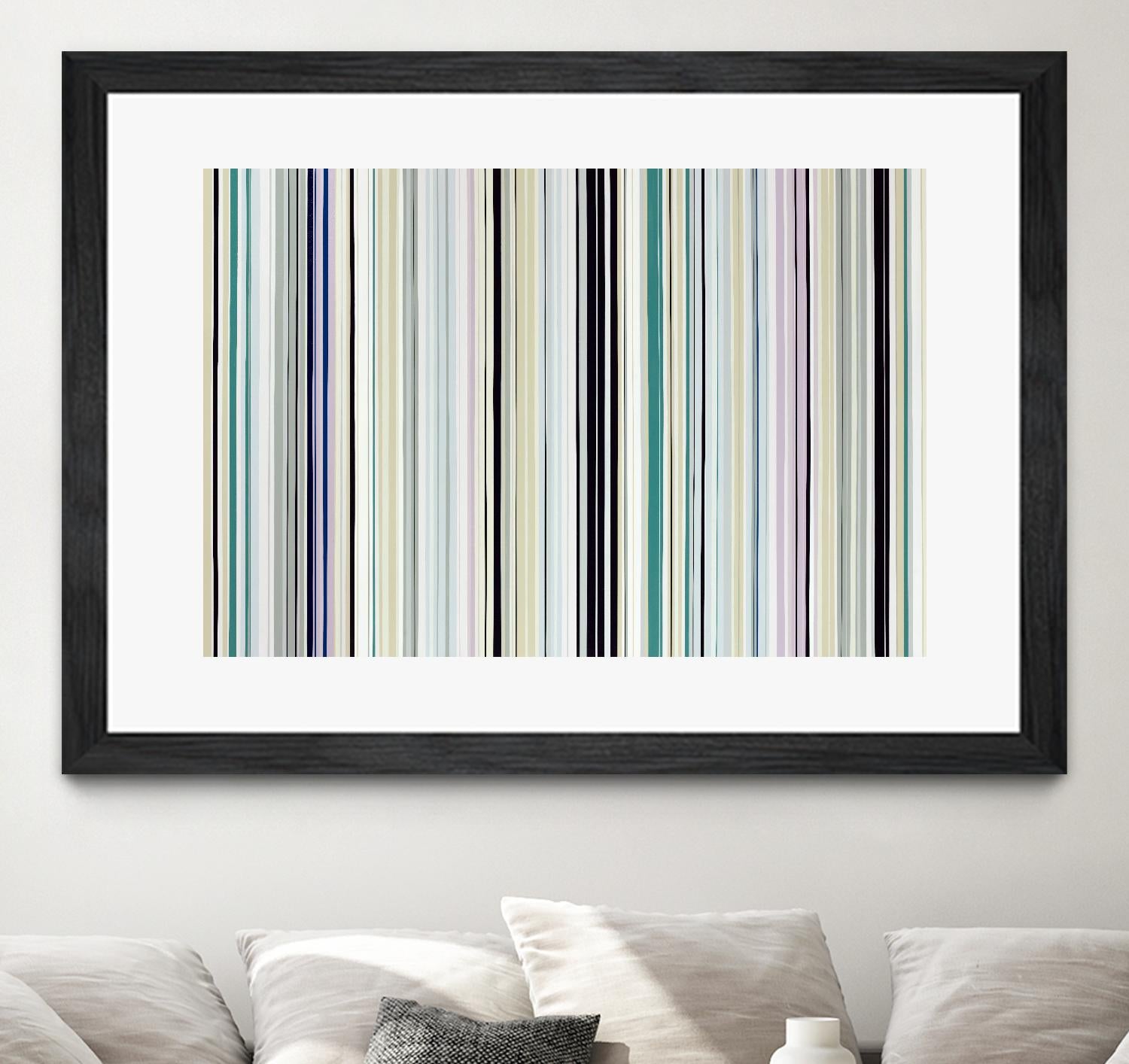 Never Going Straight by Daleno Art on GIANT ART - pink linear stripes