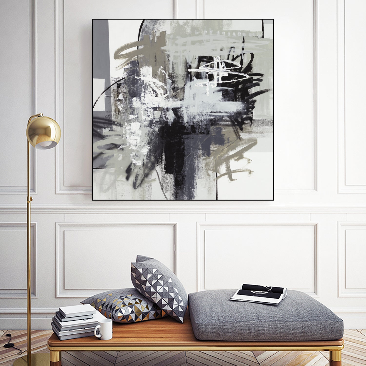 Loud Mouth by Daleno Art on GIANT ART - white abstract