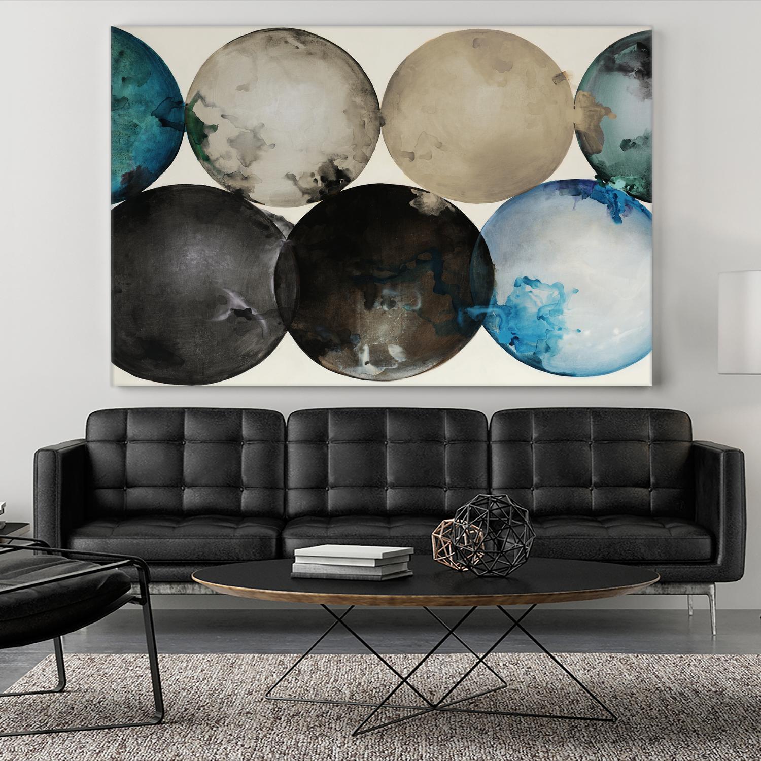 Roll to the Top by Daleno Art on GIANT ART - beige shapes circle