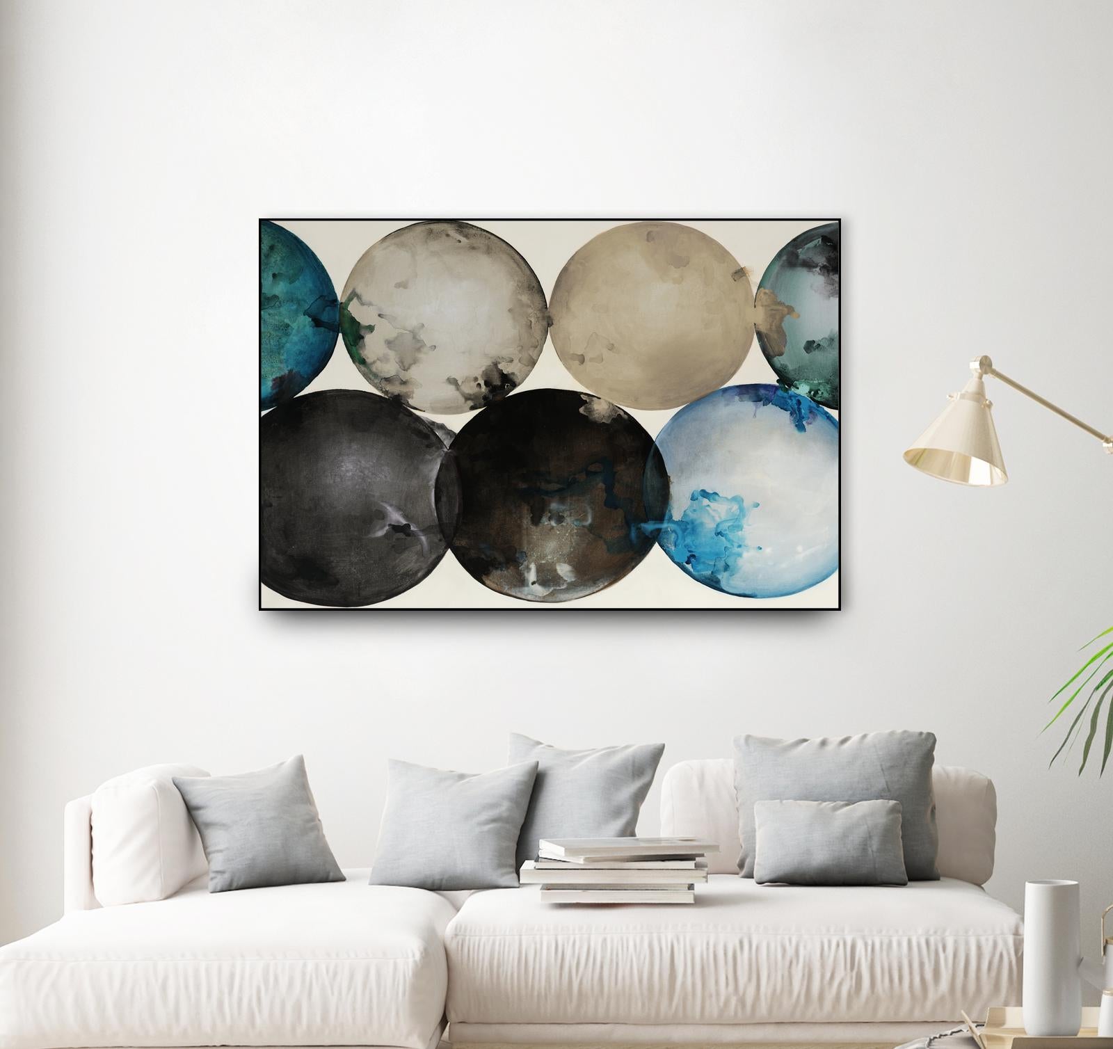 Roll to the Top by Daleno Art on GIANT ART - beige shapes circle