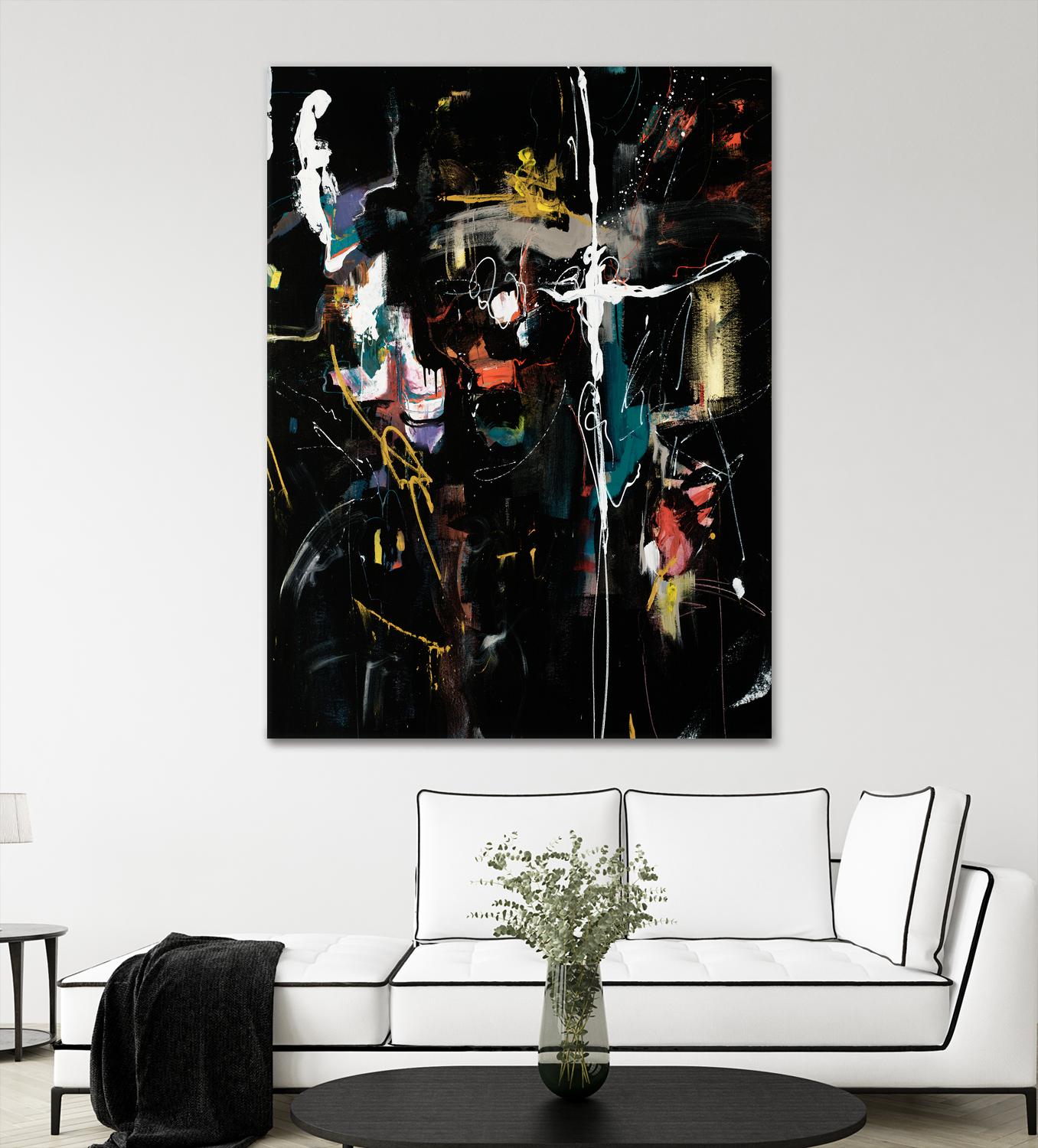 Club Merriment II by Daleno Art on GIANT ART - orange abstract