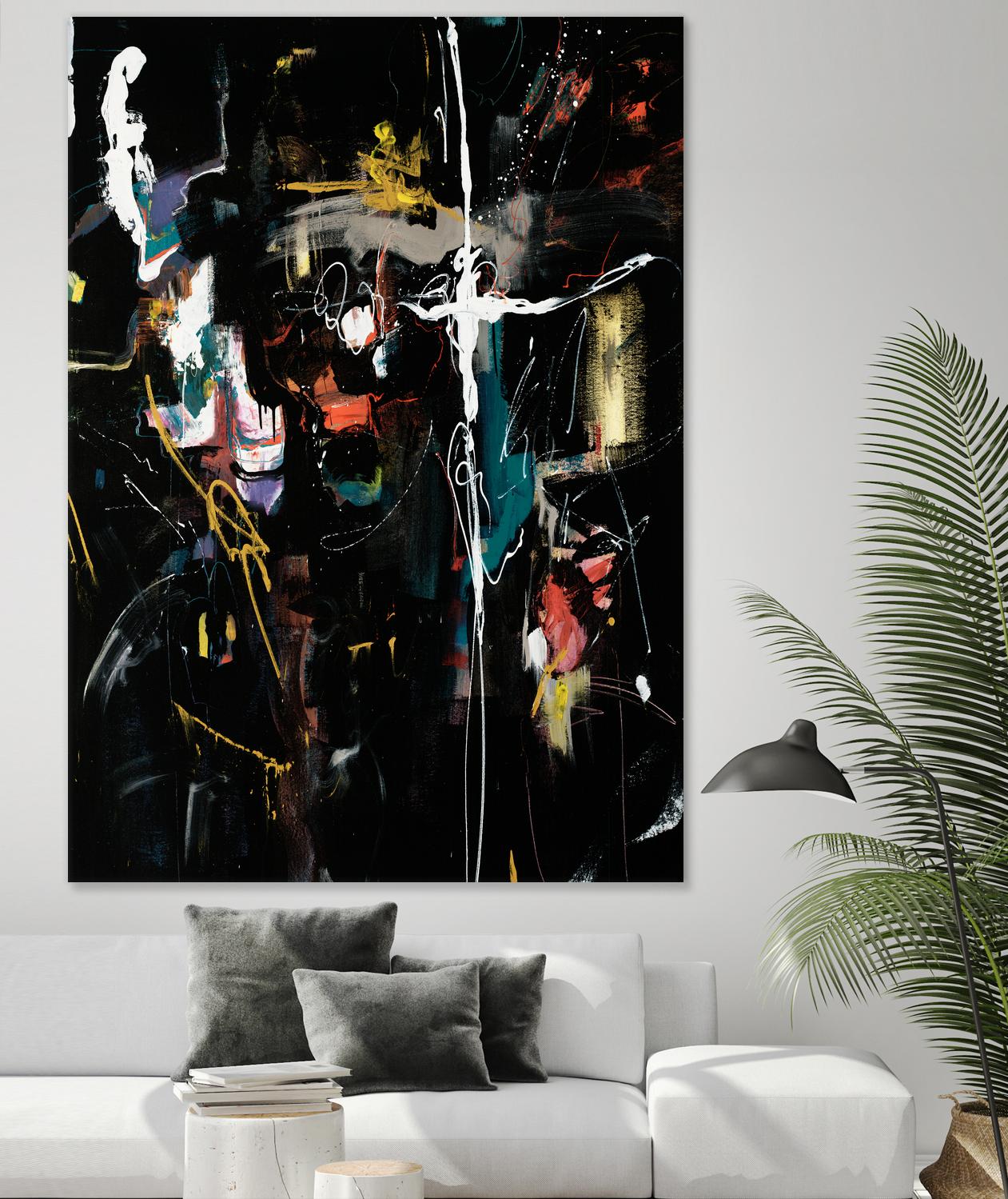 Club Merriment II by Daleno Art on GIANT ART - orange abstract