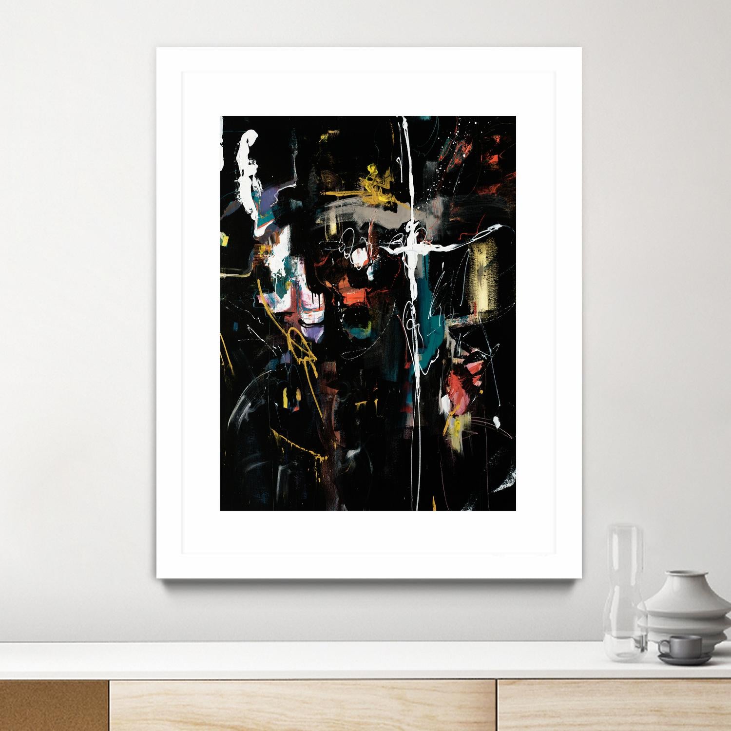 Club Merriment II by Daleno Art on GIANT ART - orange abstract