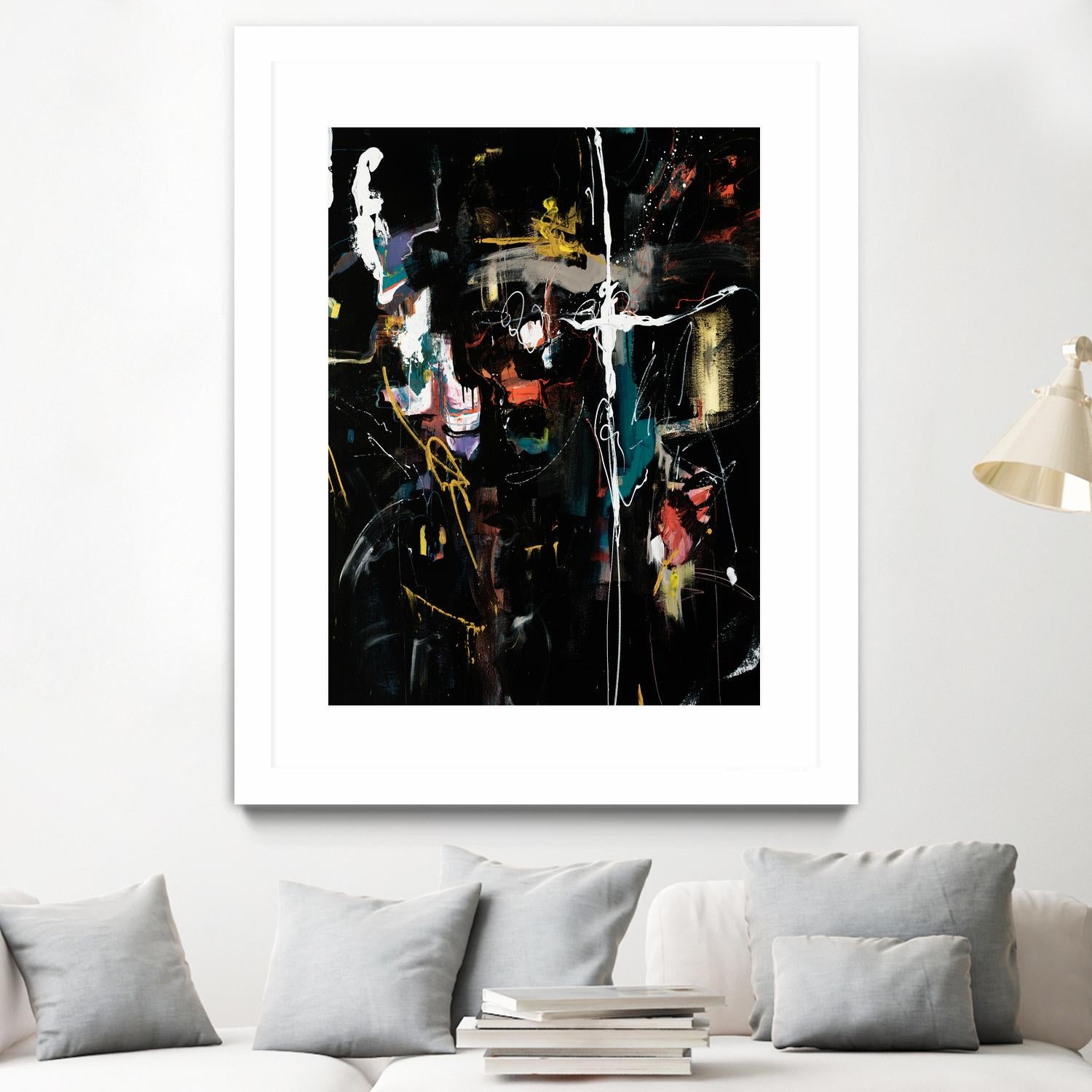 Club Merriment II by Daleno Art on GIANT ART - orange abstract