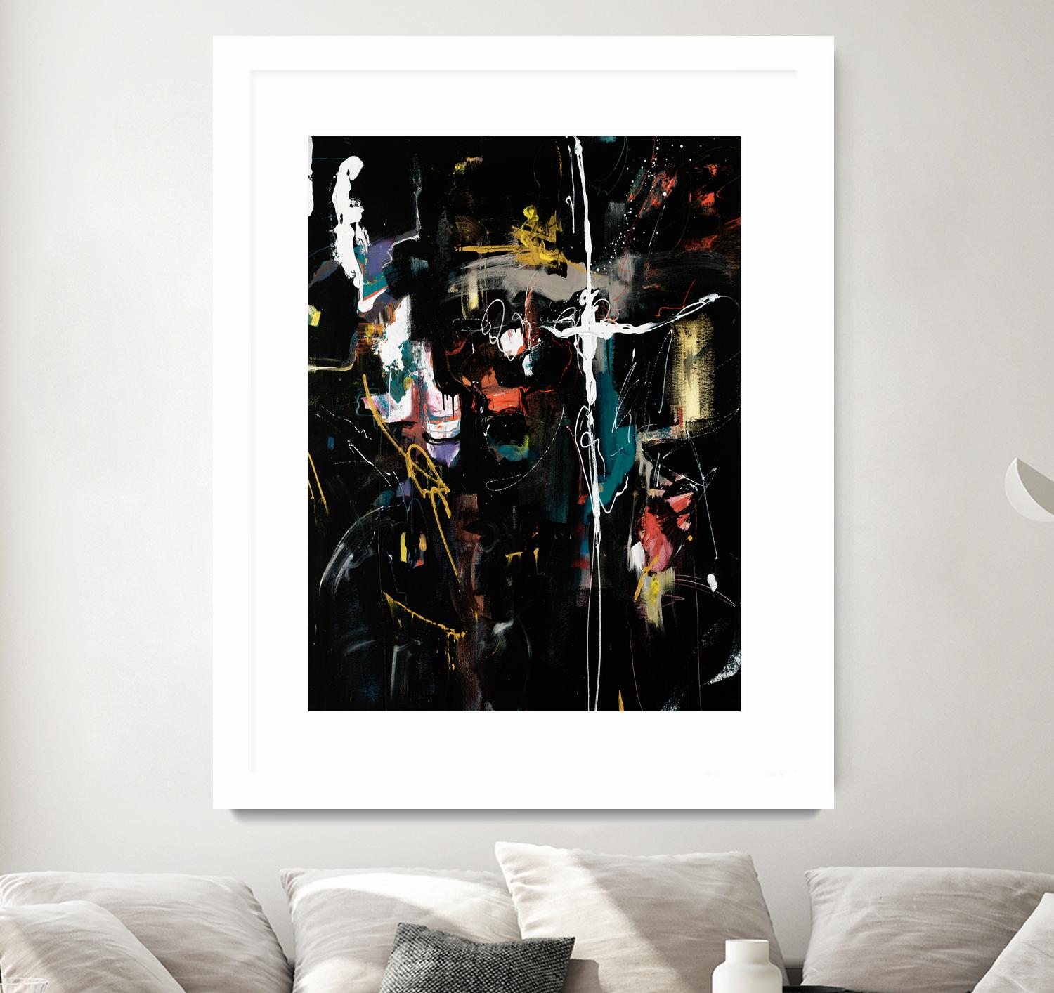 Club Merriment II by Daleno Art on GIANT ART - orange abstract