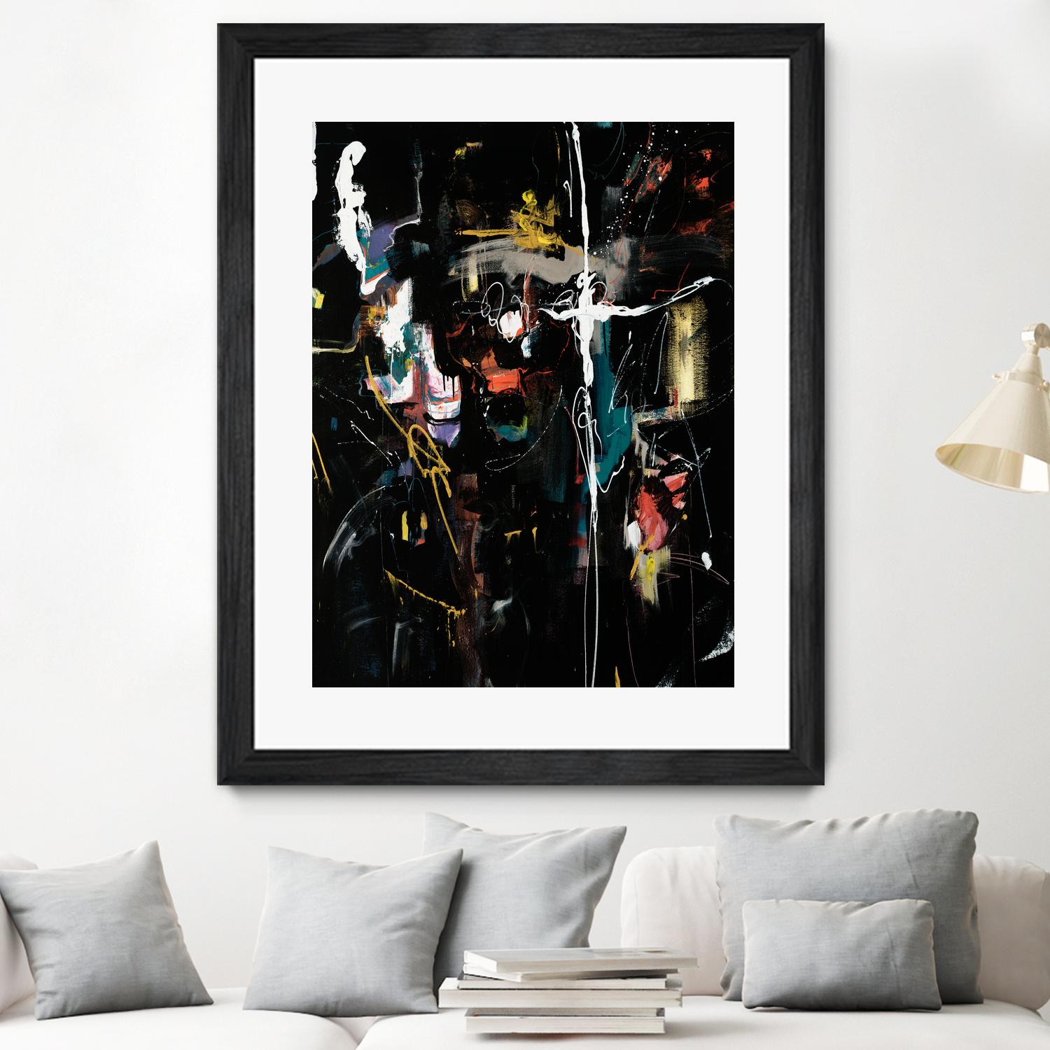 Club Merriment II by Daleno Art on GIANT ART - orange abstract