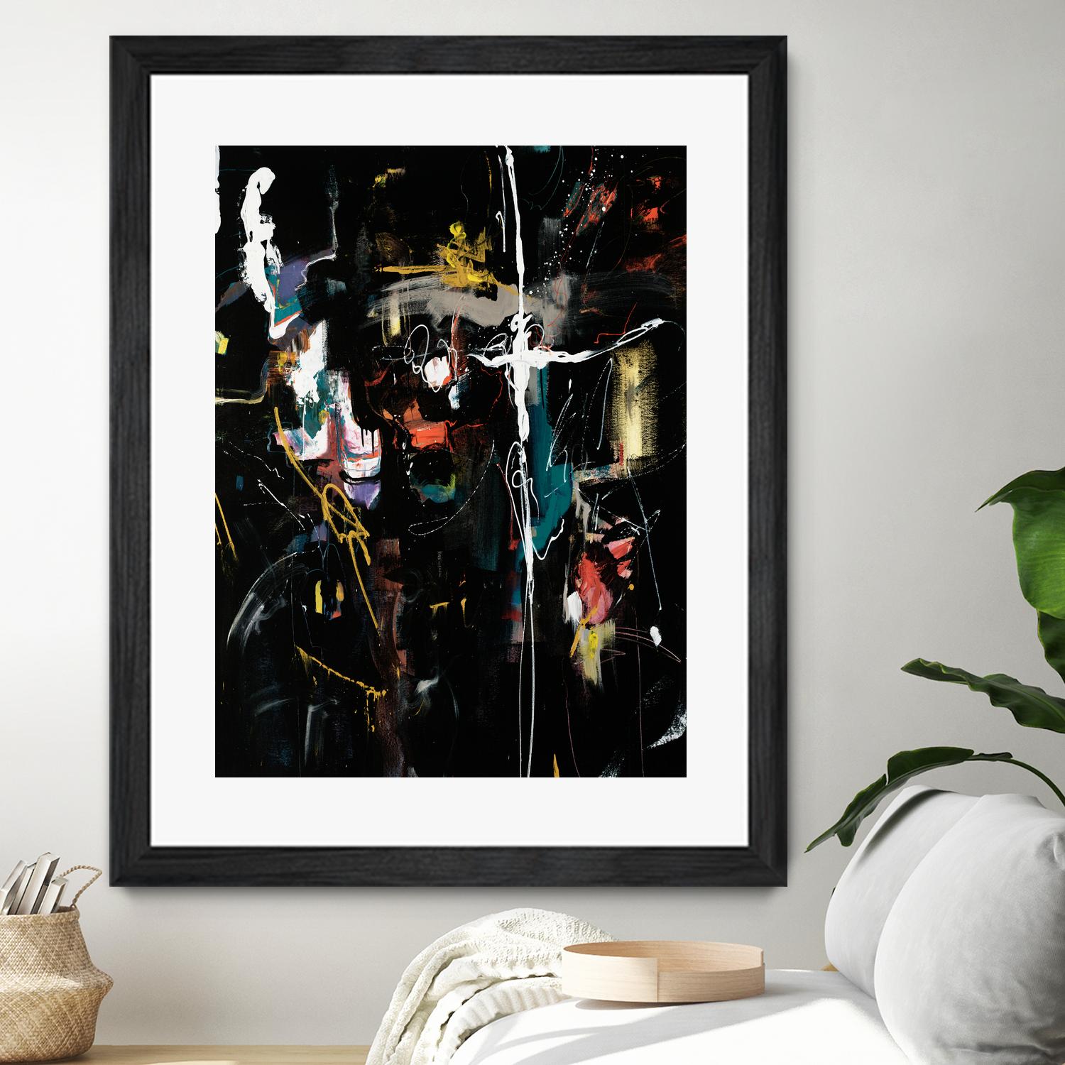 Club Merriment II by Daleno Art on GIANT ART - orange abstract