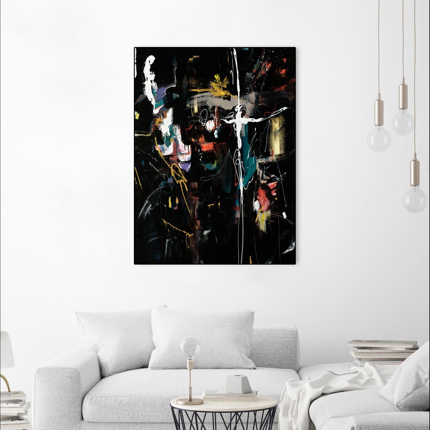 Club Merriment II by Daleno Art on GIANT ART - orange abstract