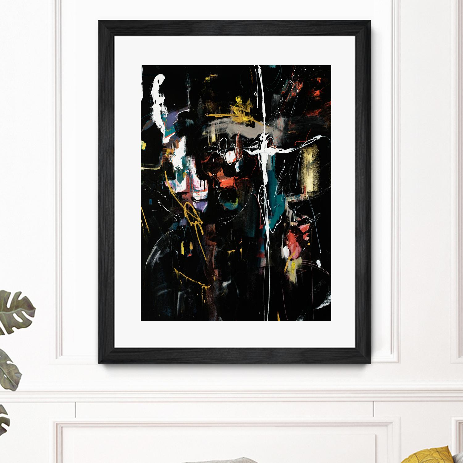 Club Merriment II by Daleno Art on GIANT ART - orange abstract