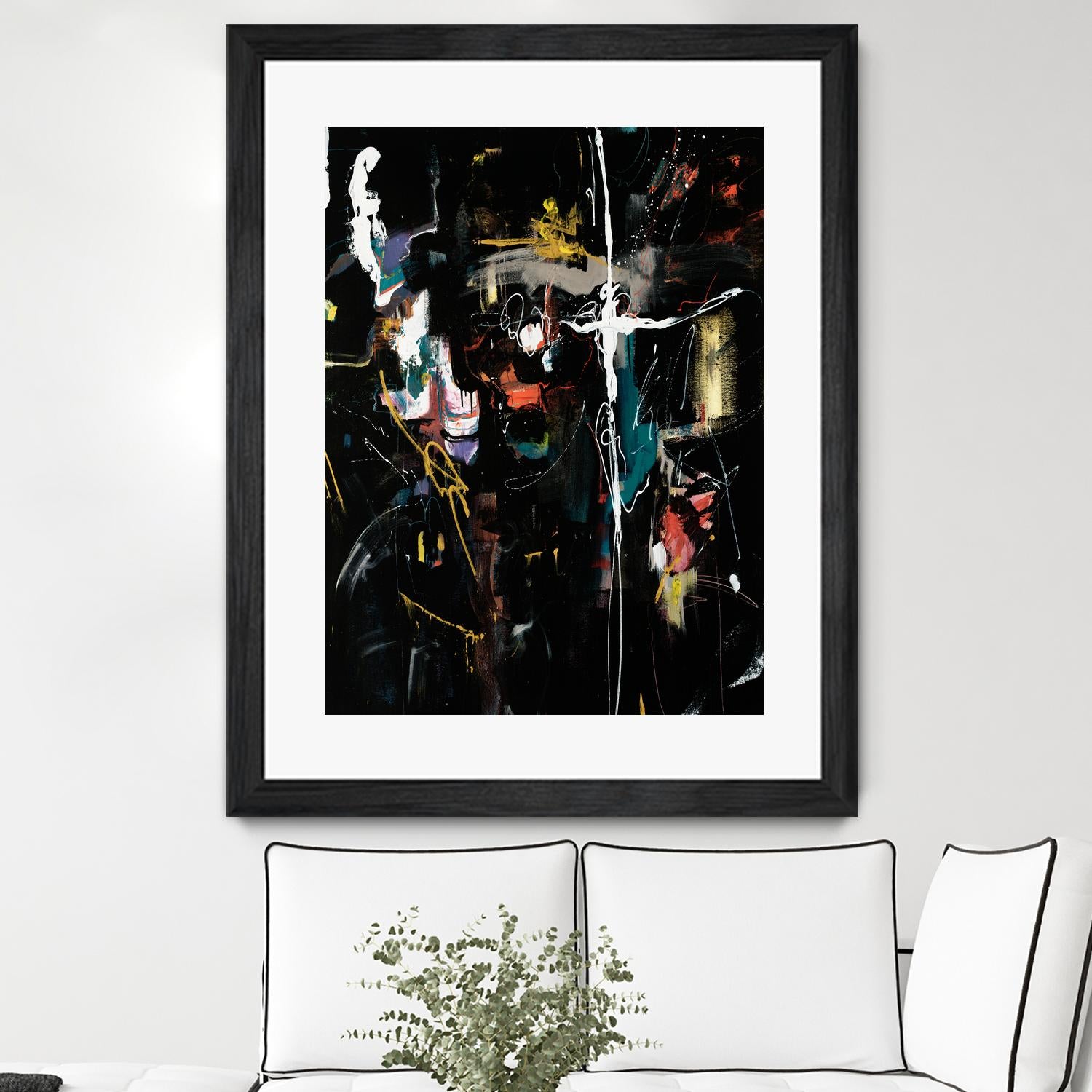 Club Merriment II by Daleno Art on GIANT ART - orange abstract