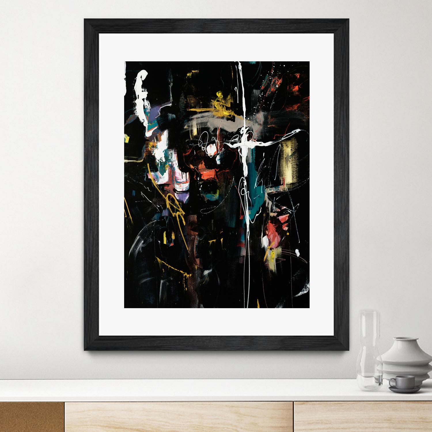 Club Merriment II by Daleno Art on GIANT ART - orange abstract