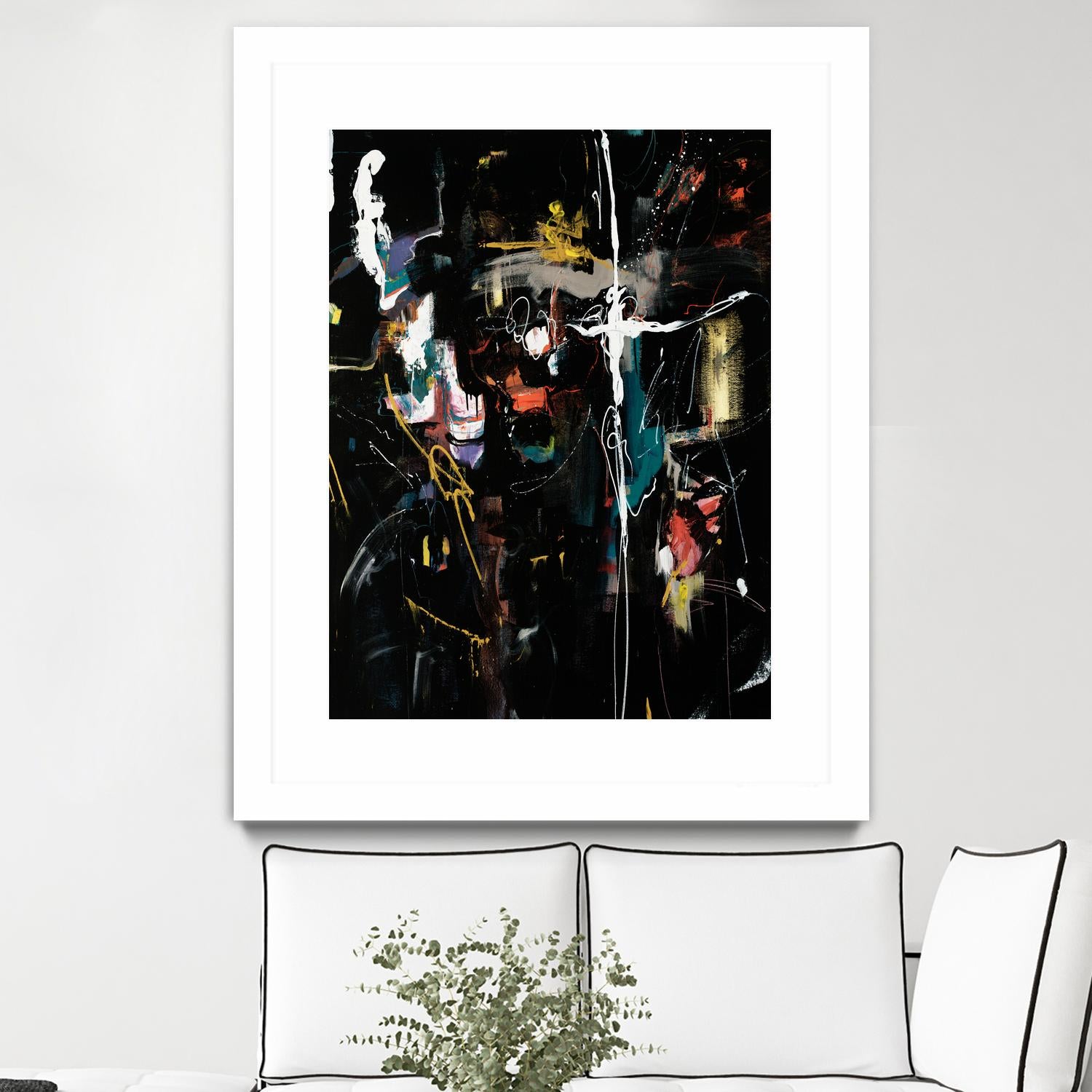 Club Merriment II by Daleno Art on GIANT ART - orange abstract