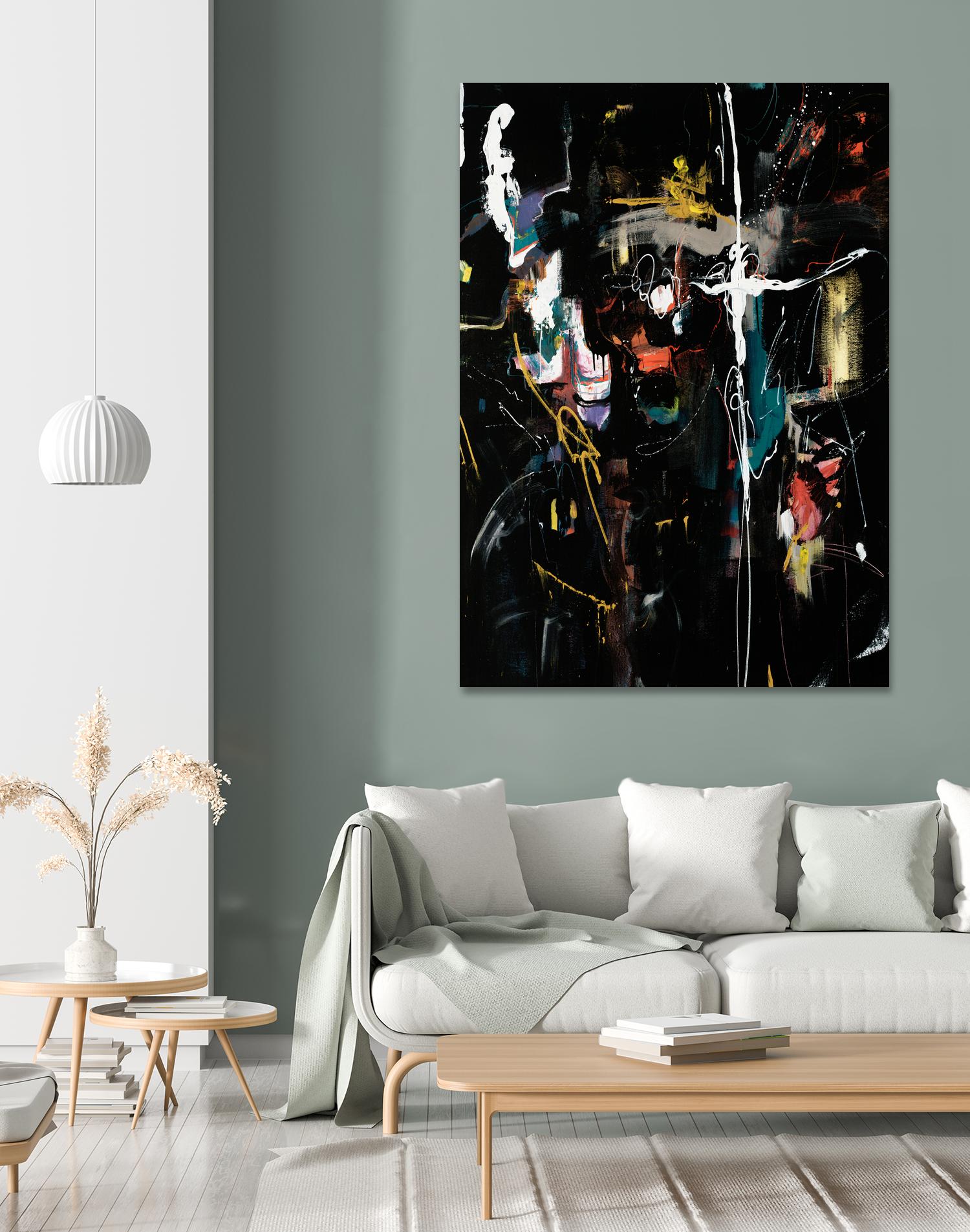 Club Merriment II by Daleno Art on GIANT ART - orange abstract