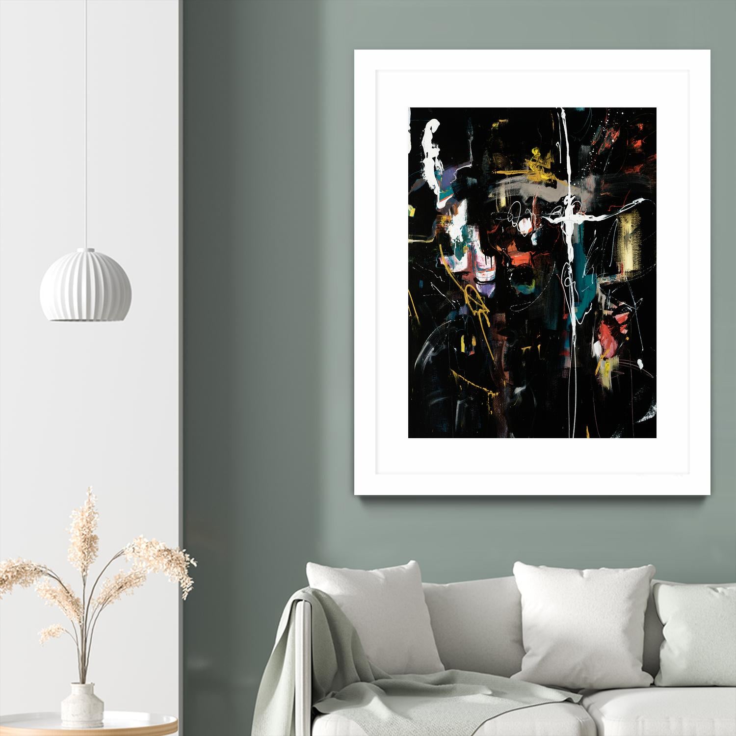 Club Merriment II by Daleno Art on GIANT ART - orange abstract